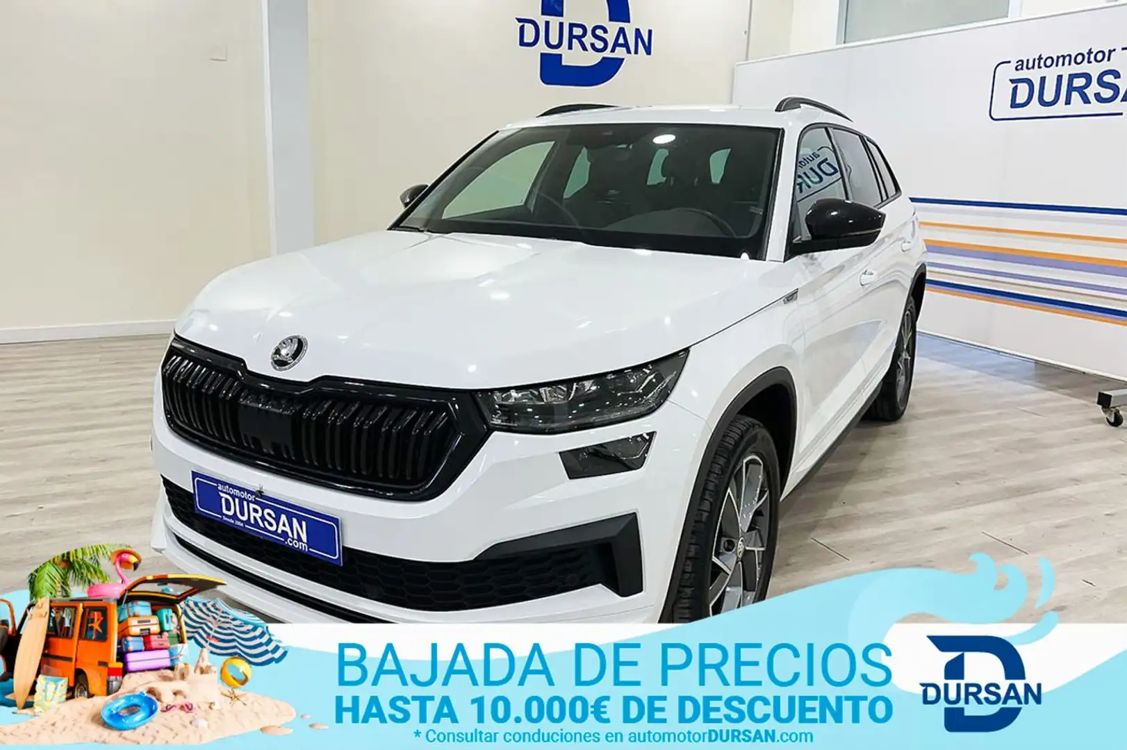 Skoda Kodiaq 2.0TDI AB tech Sportline 4x2 DSG 110kW Blanco - 1