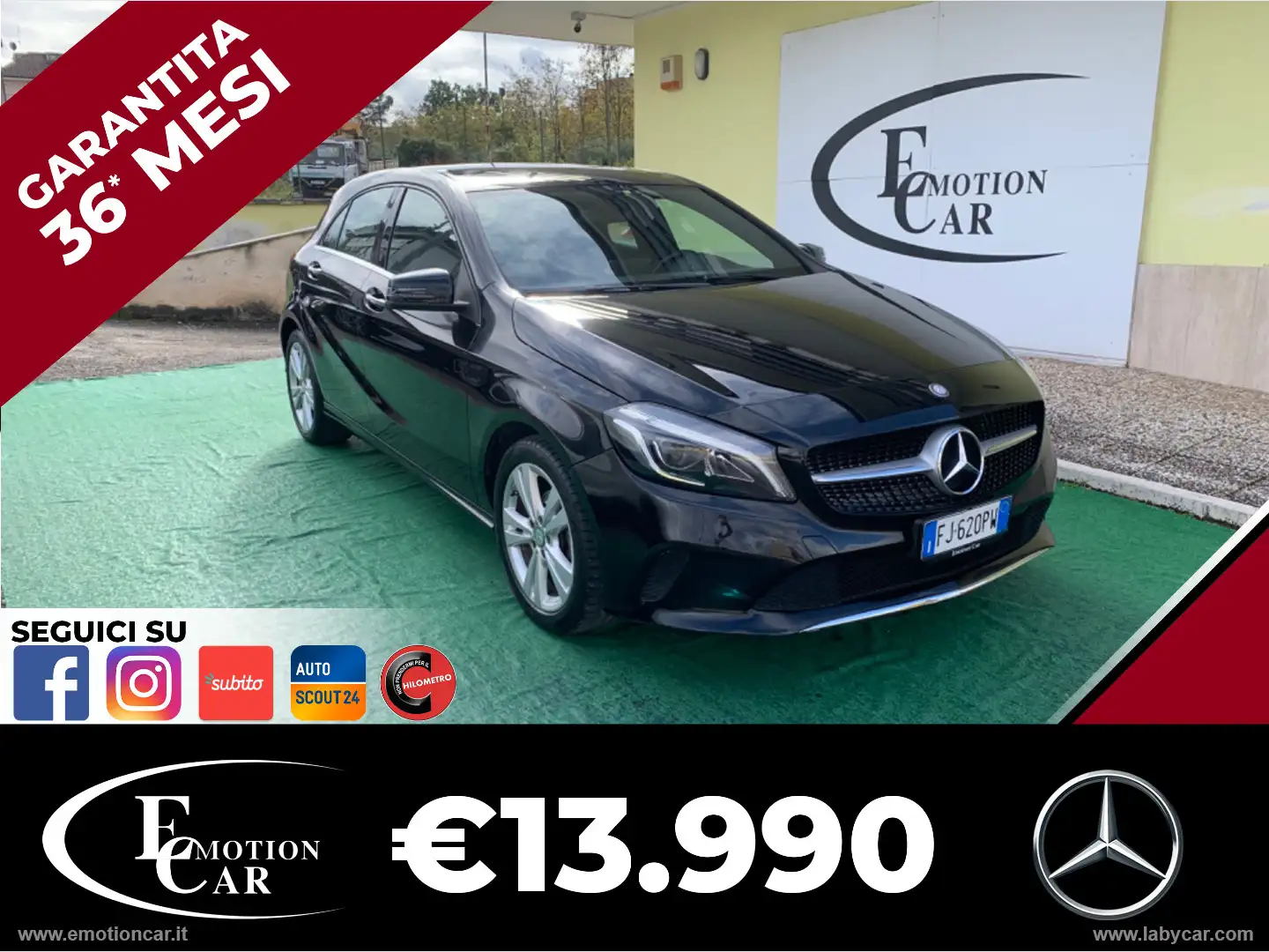 Mercedes-Benz A 160 A 160 d Premium - 2017 Zwart - 1