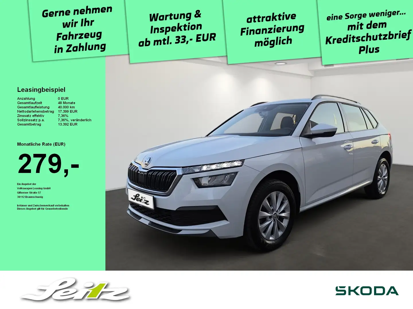 Skoda Kamiq 1.0 TSI Ambition *AHK*LED*SITZH* Weiß - 1