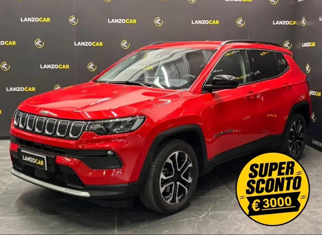 Jeep Compass, 1.6 MJT LIMITED 2WD *DIVERSI COLORI*, colore rosso, 2023, diesel | usata in vendita da LANZOCAR