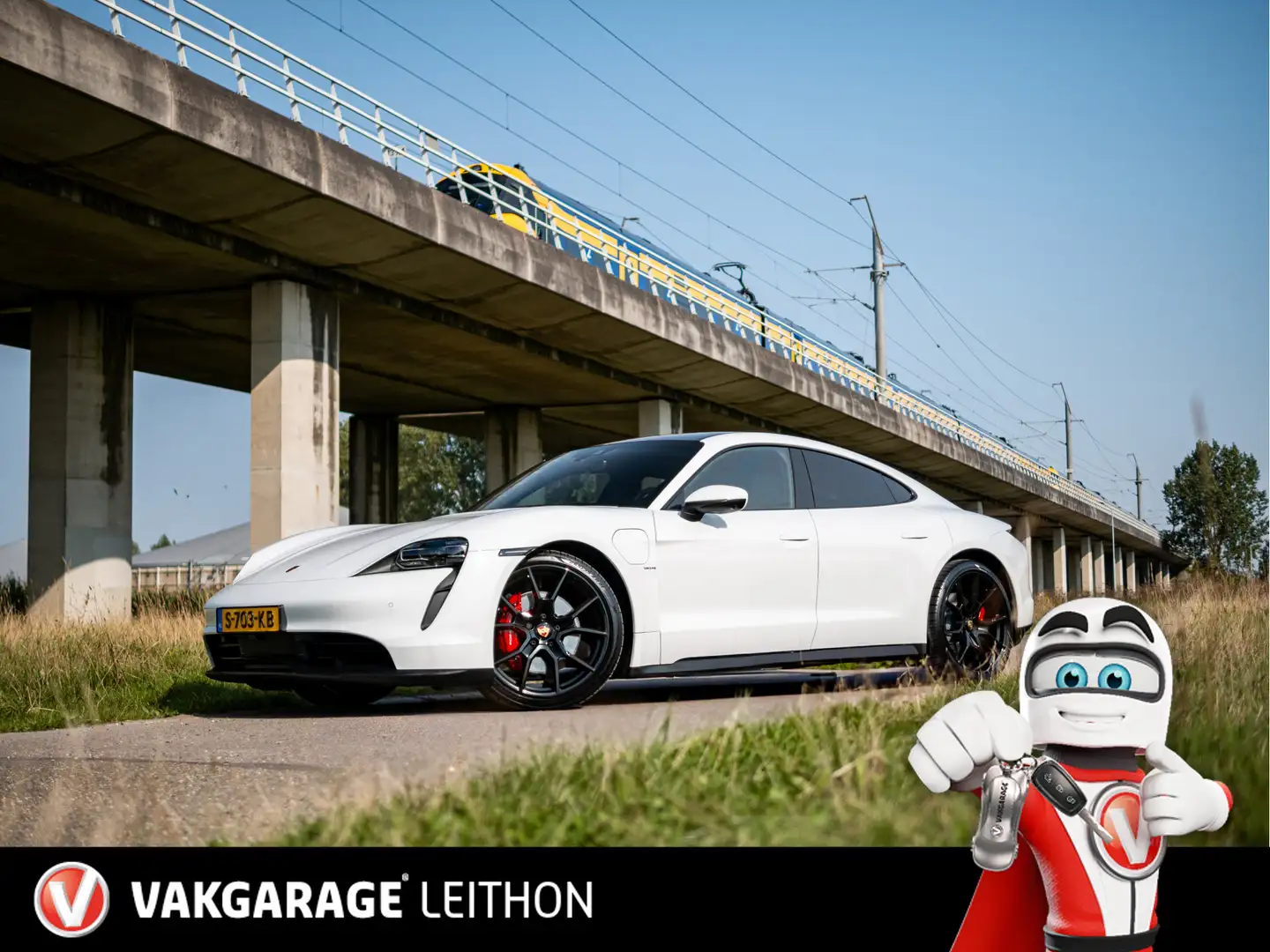 Porsche Taycan 4S Performance 84 kWh - 1e eigenaar - 360 camera - Blanc - 1
