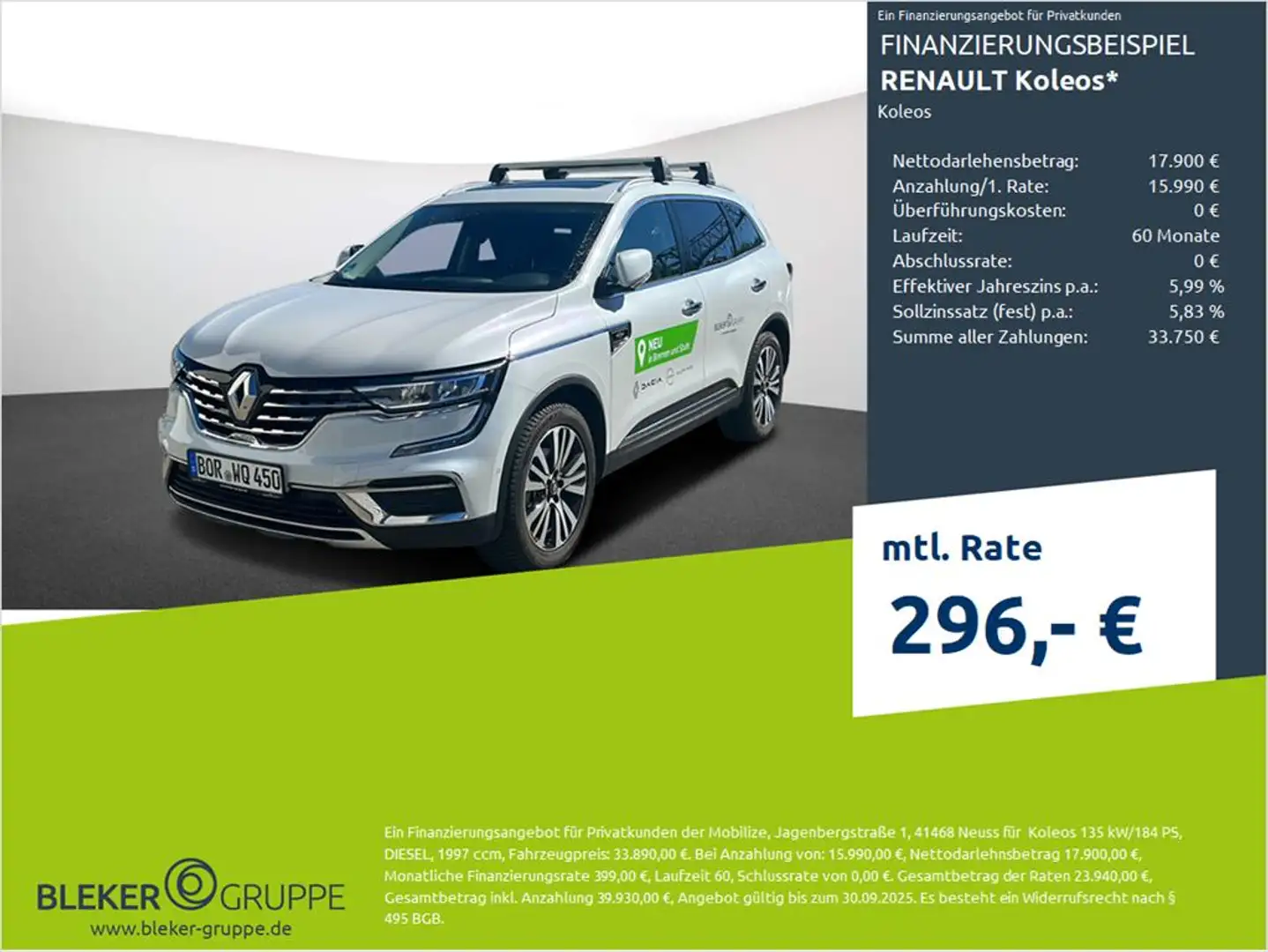Renault Koleos KOLEOS INITIALE PARIS BLUE dCi185 4WD Aut. Weiß - 1