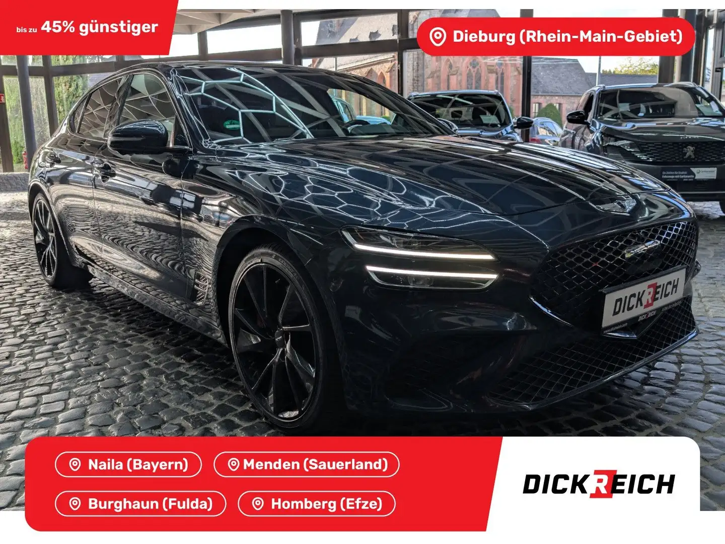Genesis G70 2.0T 4WD Sport PANO*HuD*360°*ACC*SOUND*LEDER Blau - 1