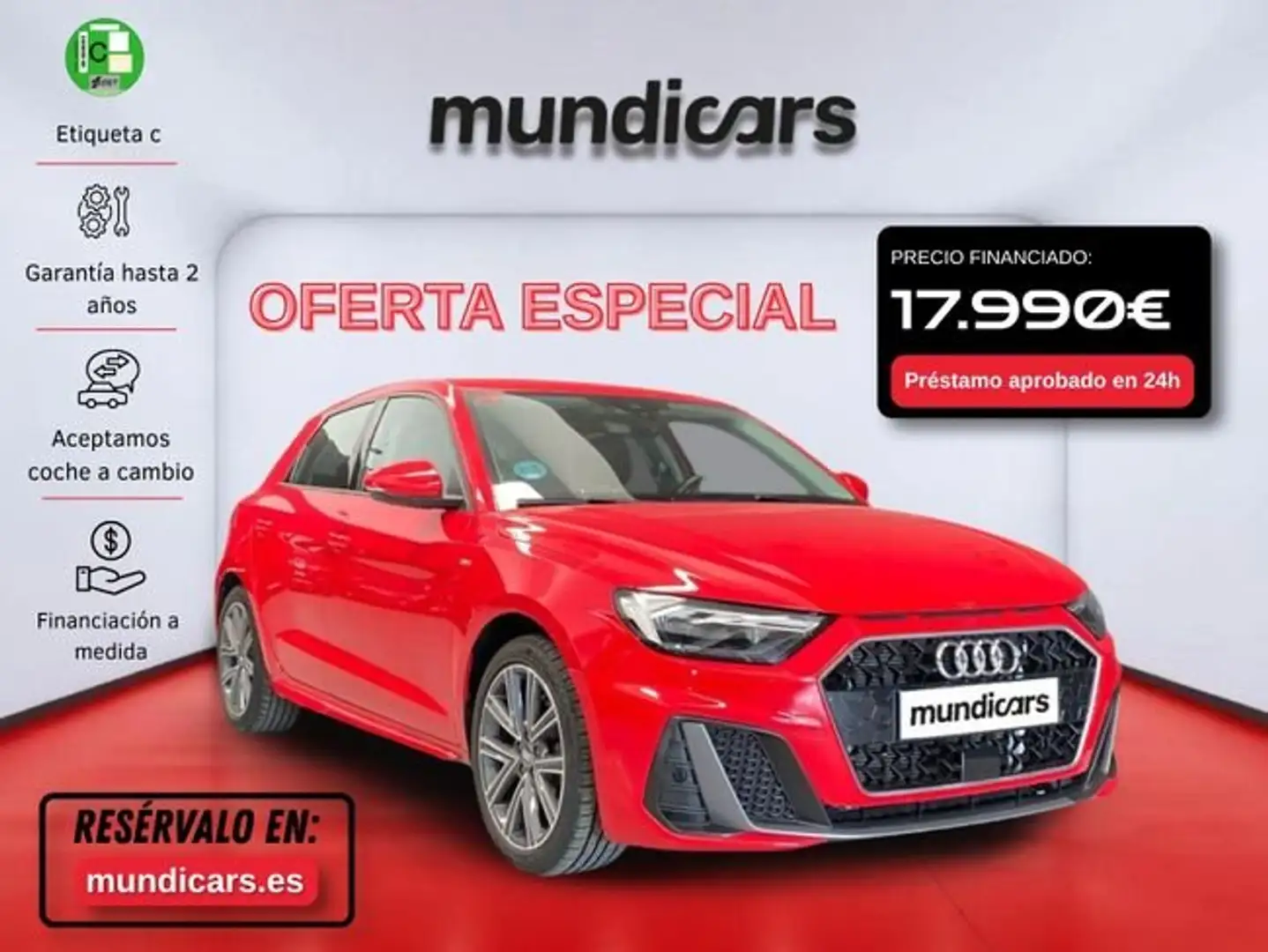 Audi A1 Sportback 35 TFSI Rojo - 1