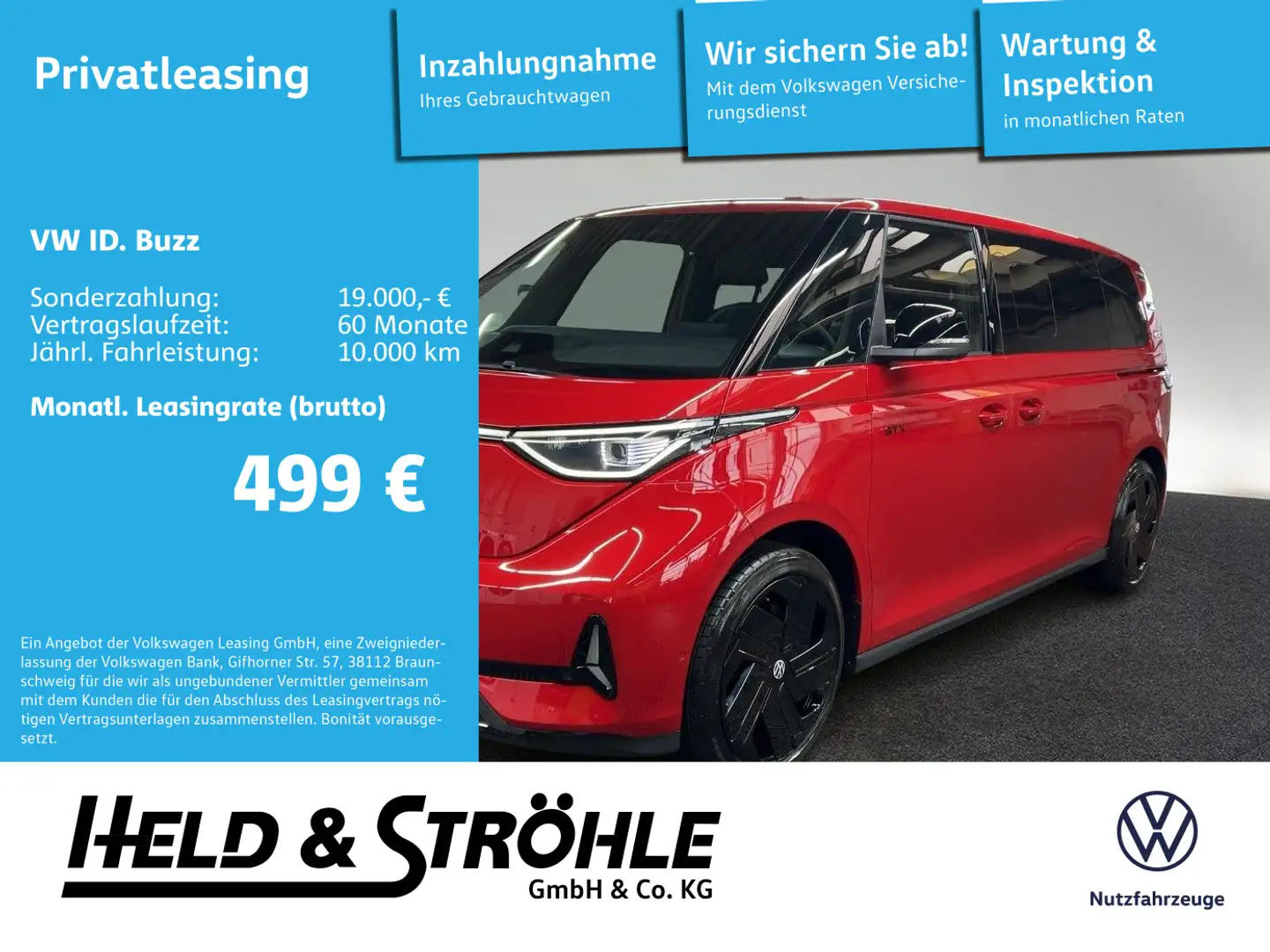 Volkswagen ID. Buzz ID.Buzz GTX 4MOTION langer Radstand 250 kW Rot - 1