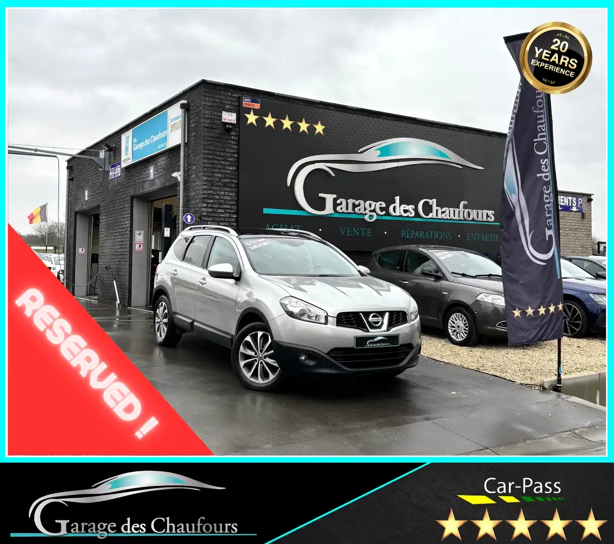 Nissan Qashqai+2 1.5 dCi 2WD - ! 7 Places ! - 1er Prop. - T. Pano Grau - 1