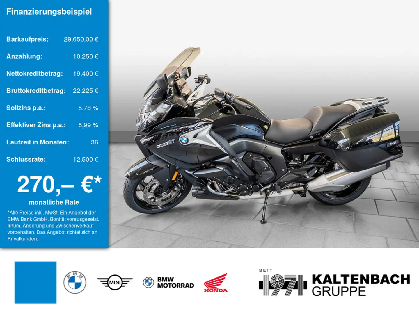 BMW K 1600 GT KOMFORT-P. TOUREN-P. SITZHEIZUNG Noir - 1