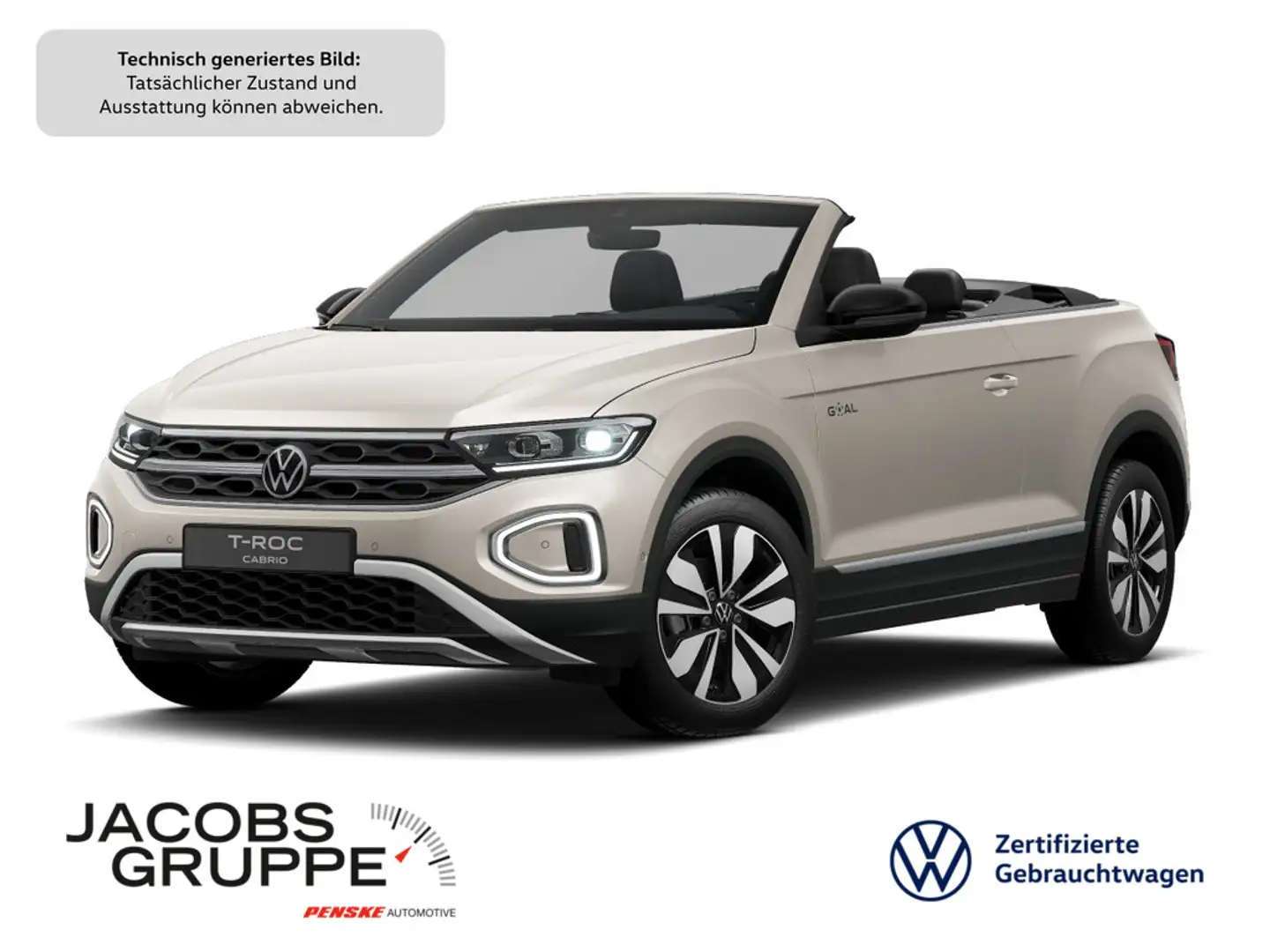 Volkswagen T-Roc Cabriolet 1.0 TSI Style Navi*AHK*CAM*ACC*SHZ Silber - 1