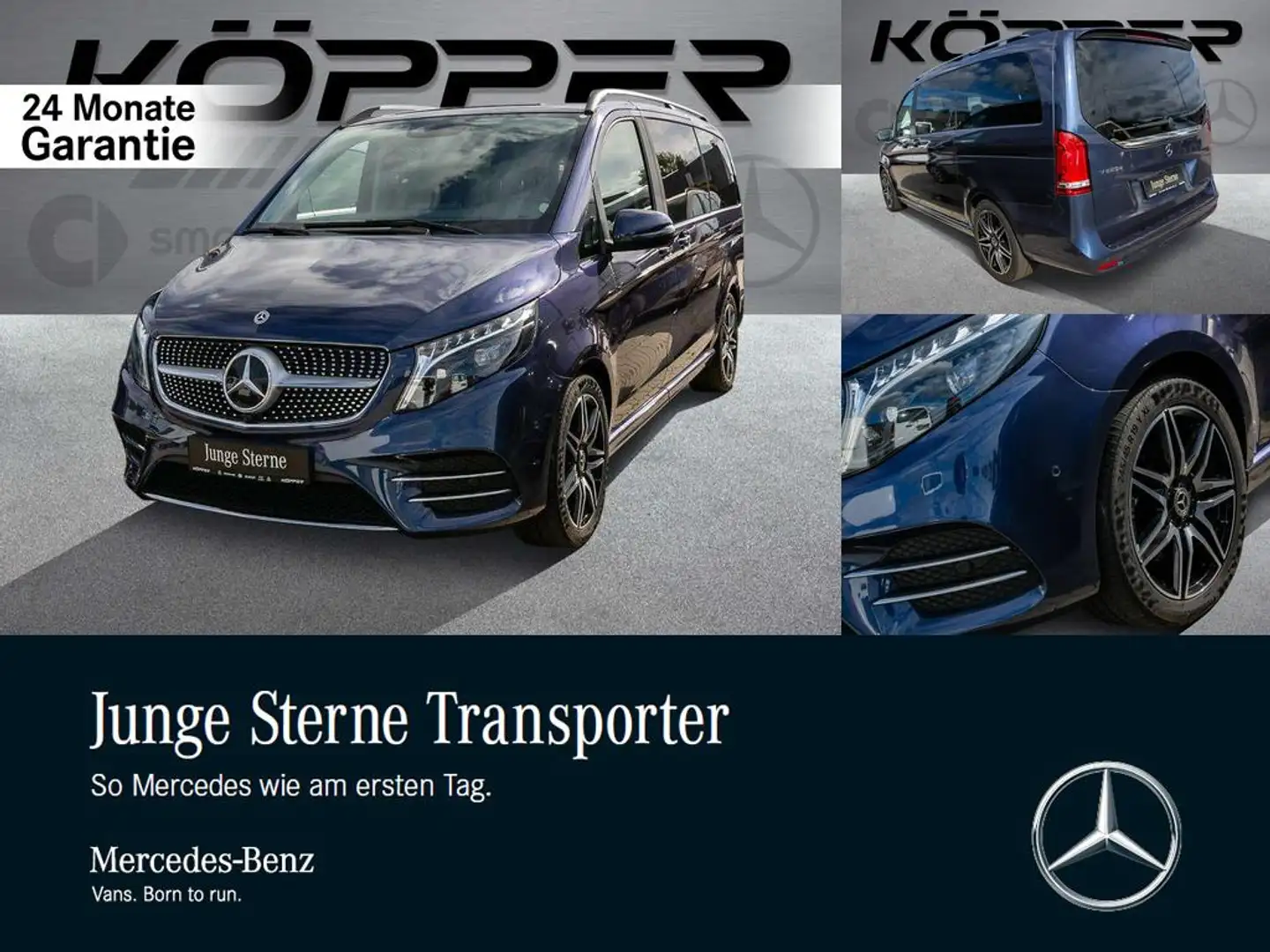 Mercedes-Benz V 220 d AMG EDITION Liegepaket 7-Sitz. Distronic Blau - 1