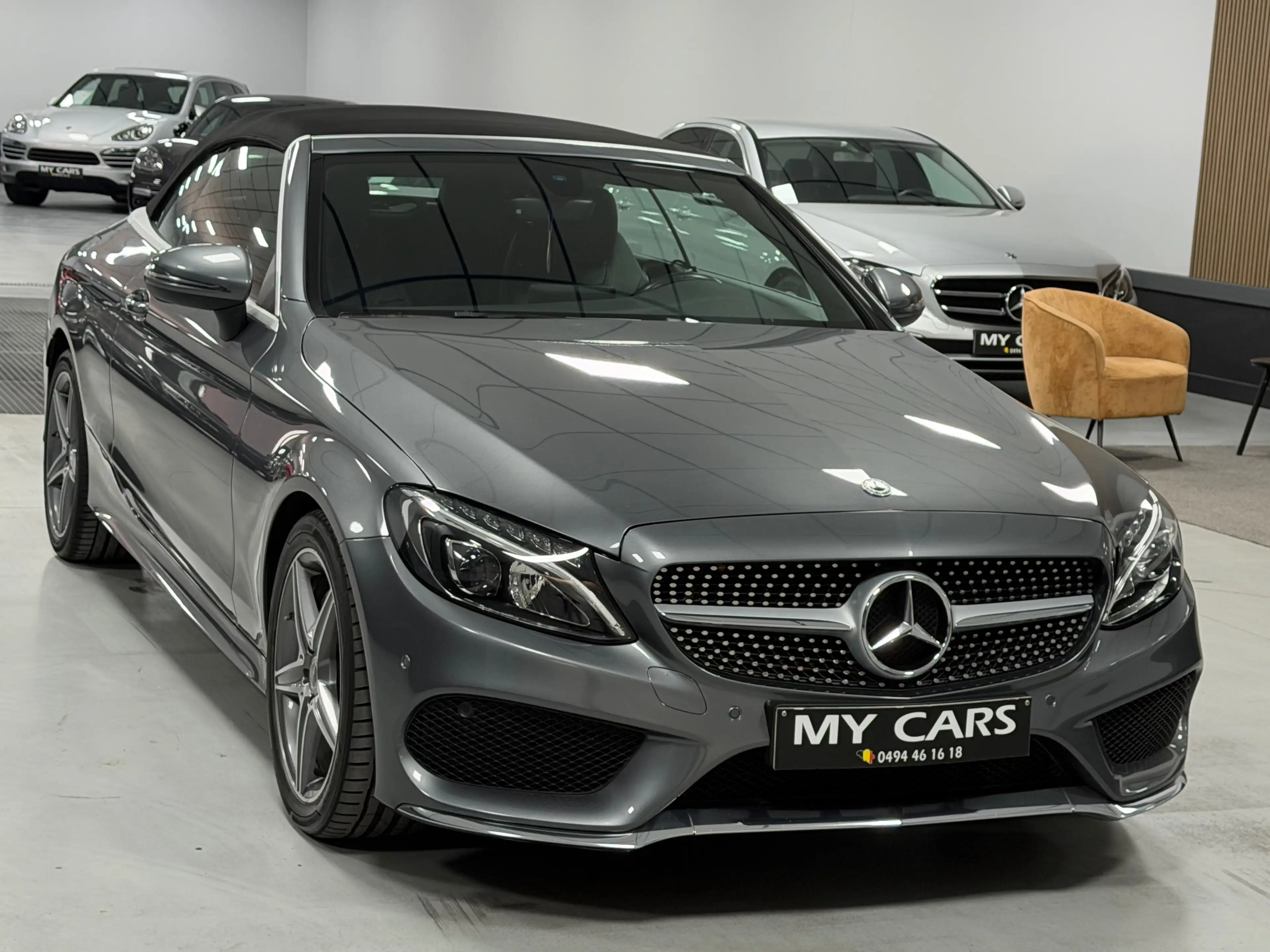 Mercedes-Benz C 220 d Cabriolet PACK AMG Airscarf Gps Xenon Led Cuir Clim Full Options Garantie 1An — photo 3