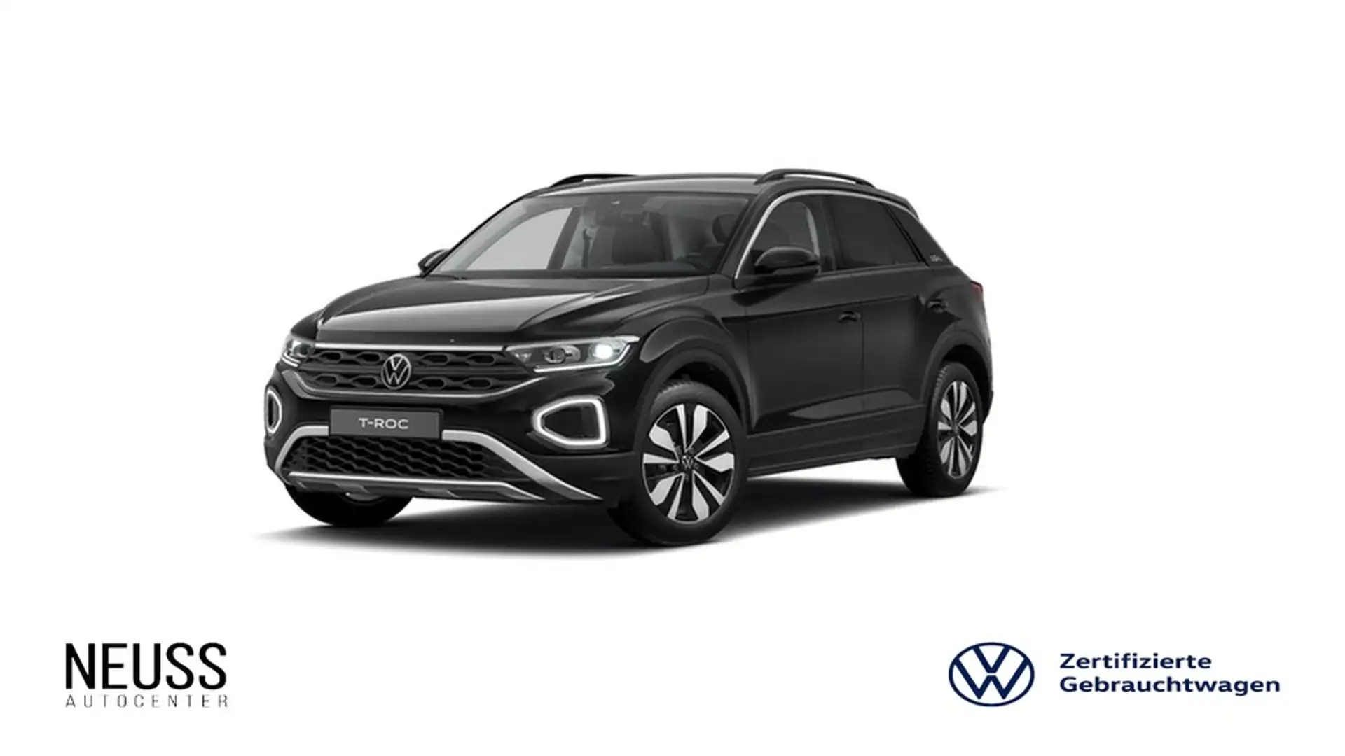Volkswagen T-Roc 2.0 TDI DSG Goal AHK+NAVI+SHZ+ACC+LED+PDC+DAB+ Schwarz - 1