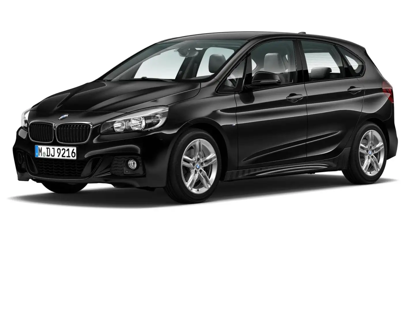 BMW 218 i Active Tourer M Sport Navi 1.Hand wenig-km! Zwart - 1
