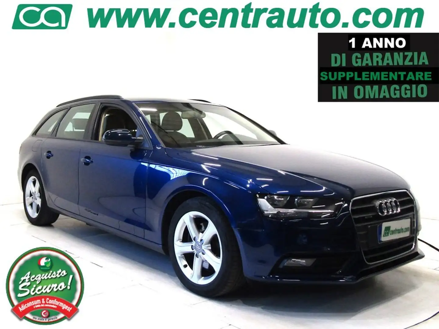 Audi A4 Avant 2.0 TDI quattro 5p Manuale Blu/Azzurro - 1