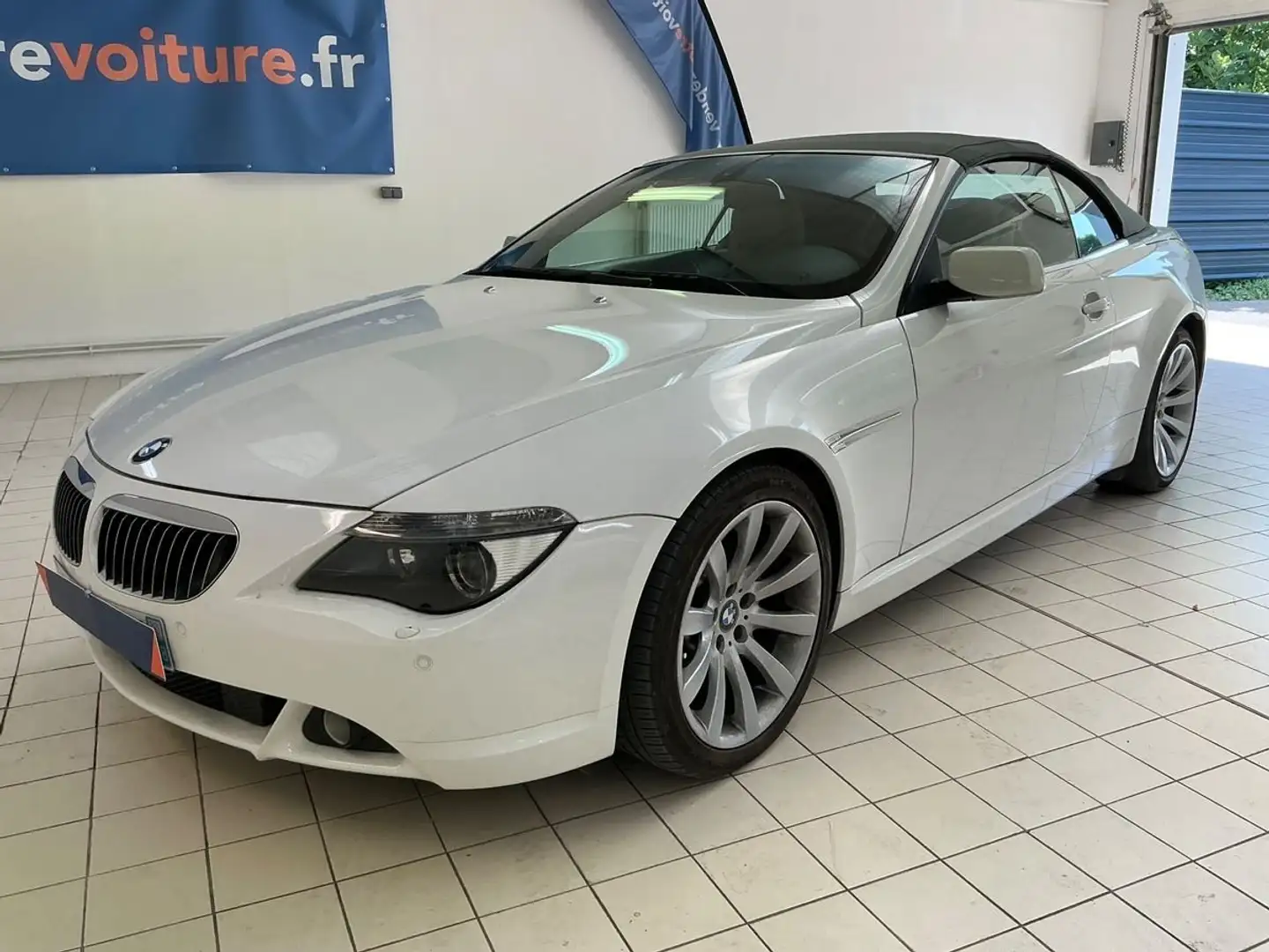 BMW 650 i Cabrio 367CV ! 1 PROPRIETARIO ! BIANCA ORIGINALE White - 1