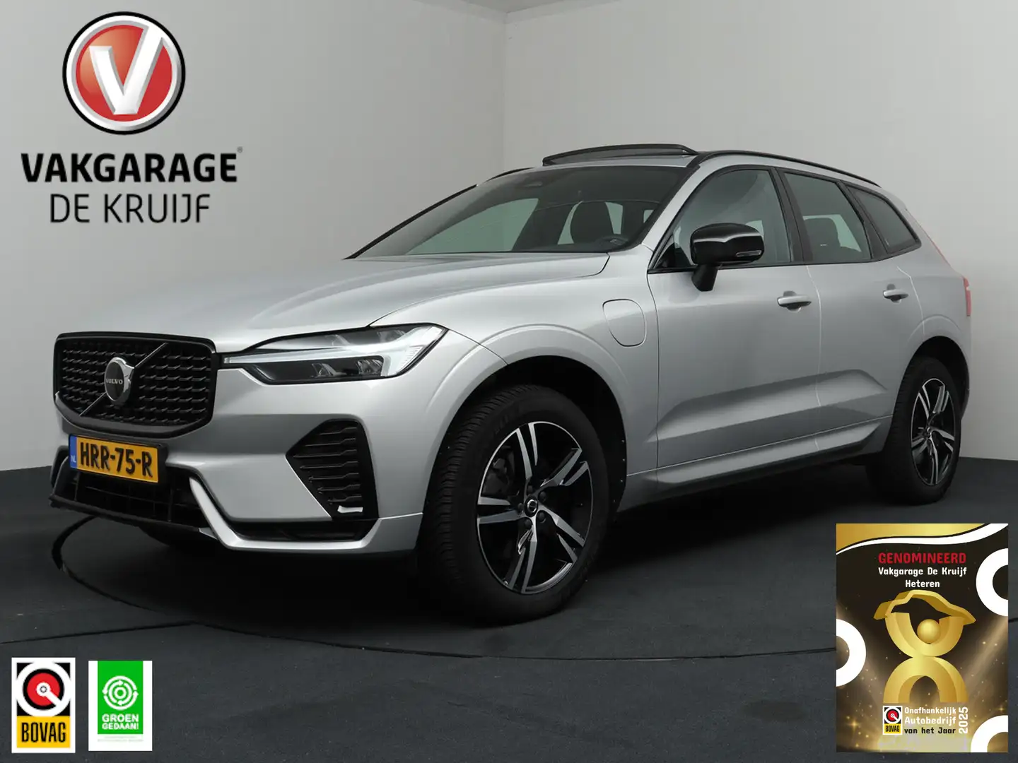 Volvo XC60 2.0 Recharge AWD R-Design SilverDawm met Glossy Bl Grau - 1