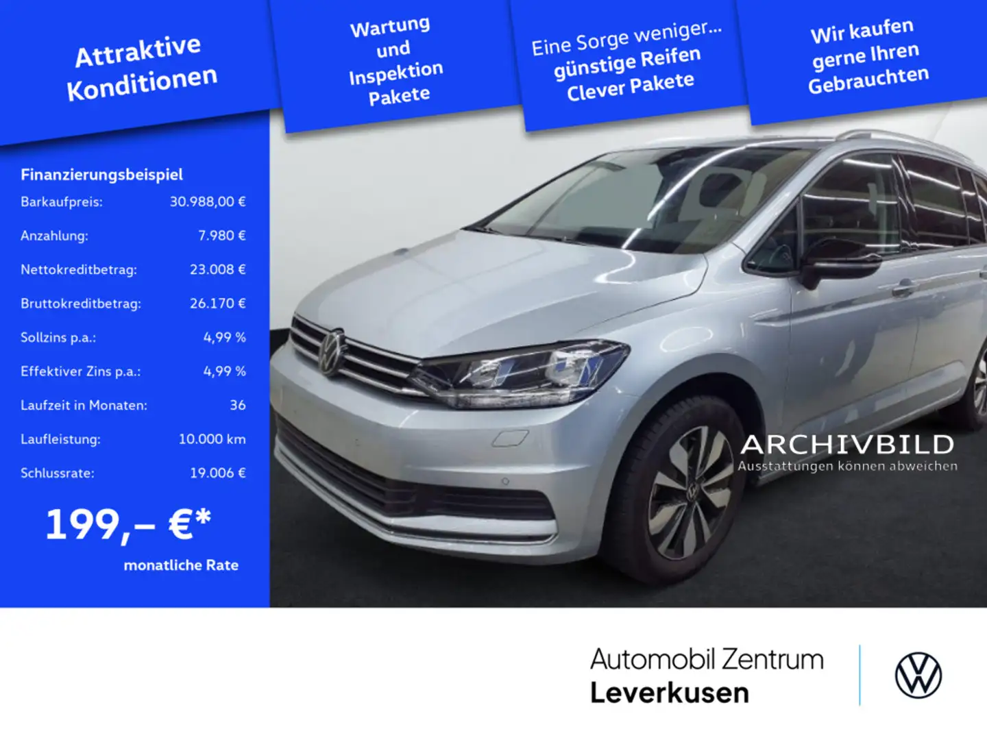 Volkswagen Touran Comfortline Goal KAM CARPLAY SHZ LED PDC Schwarz - 1