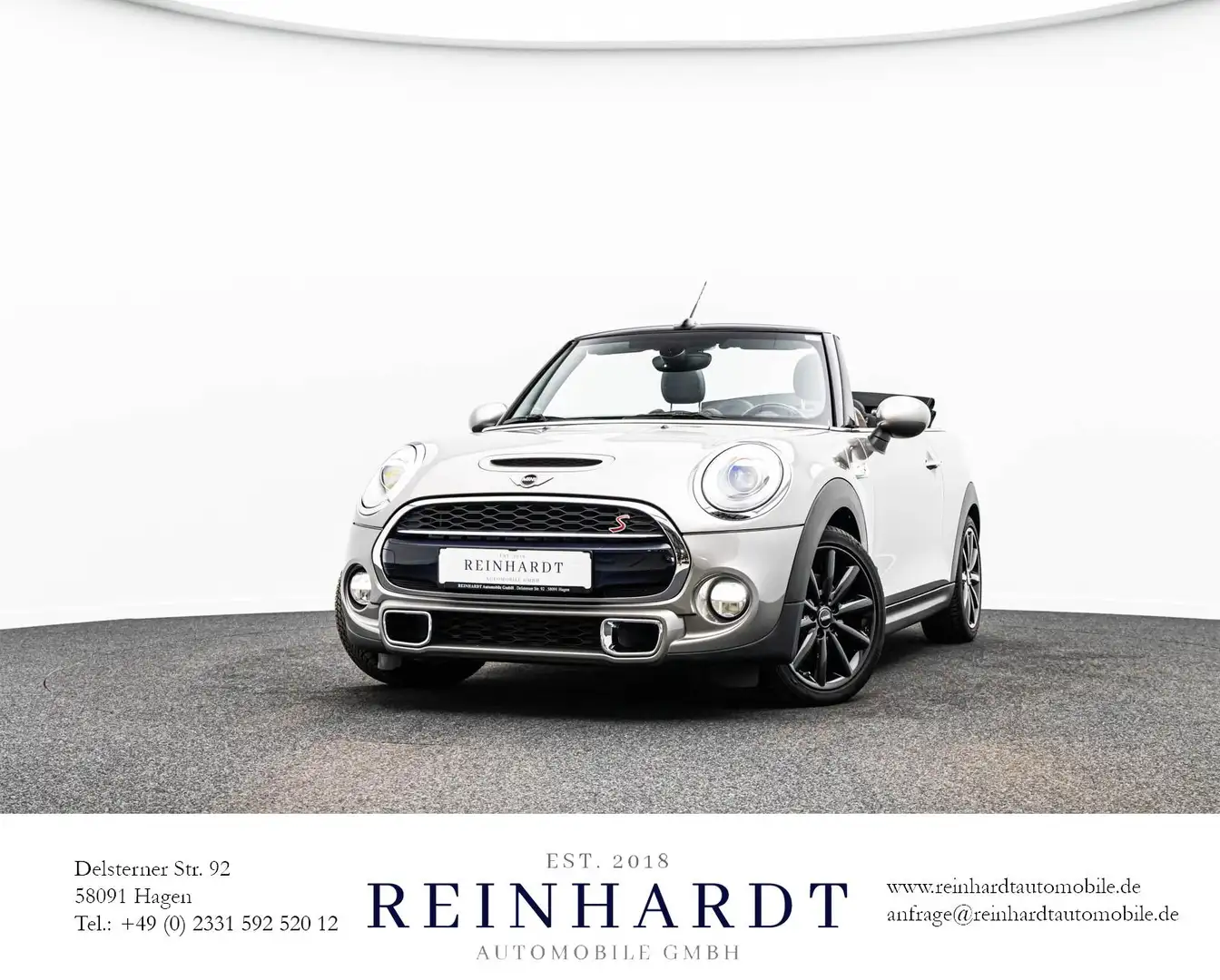 MINI Cooper S Cabrio 17Z./LED/DAB/NAVI/H&K/PDC/CHILI Argent - 1