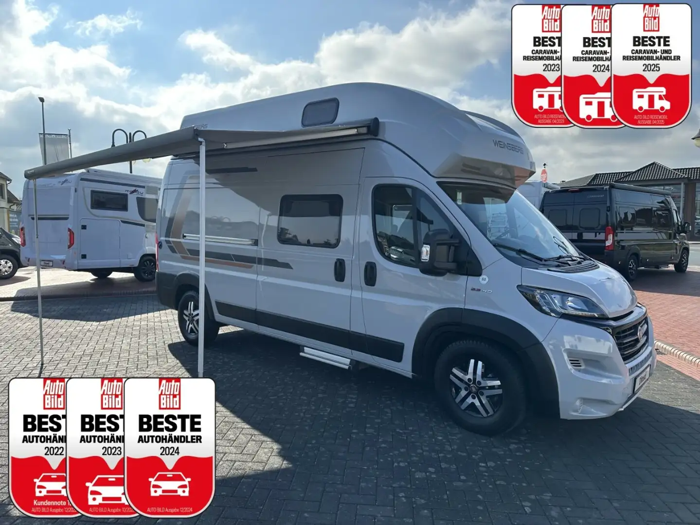 Weinsberg CaraBus 600 MQH Hochdach +4xSchalfen+Kamera+Markis Grau - 1