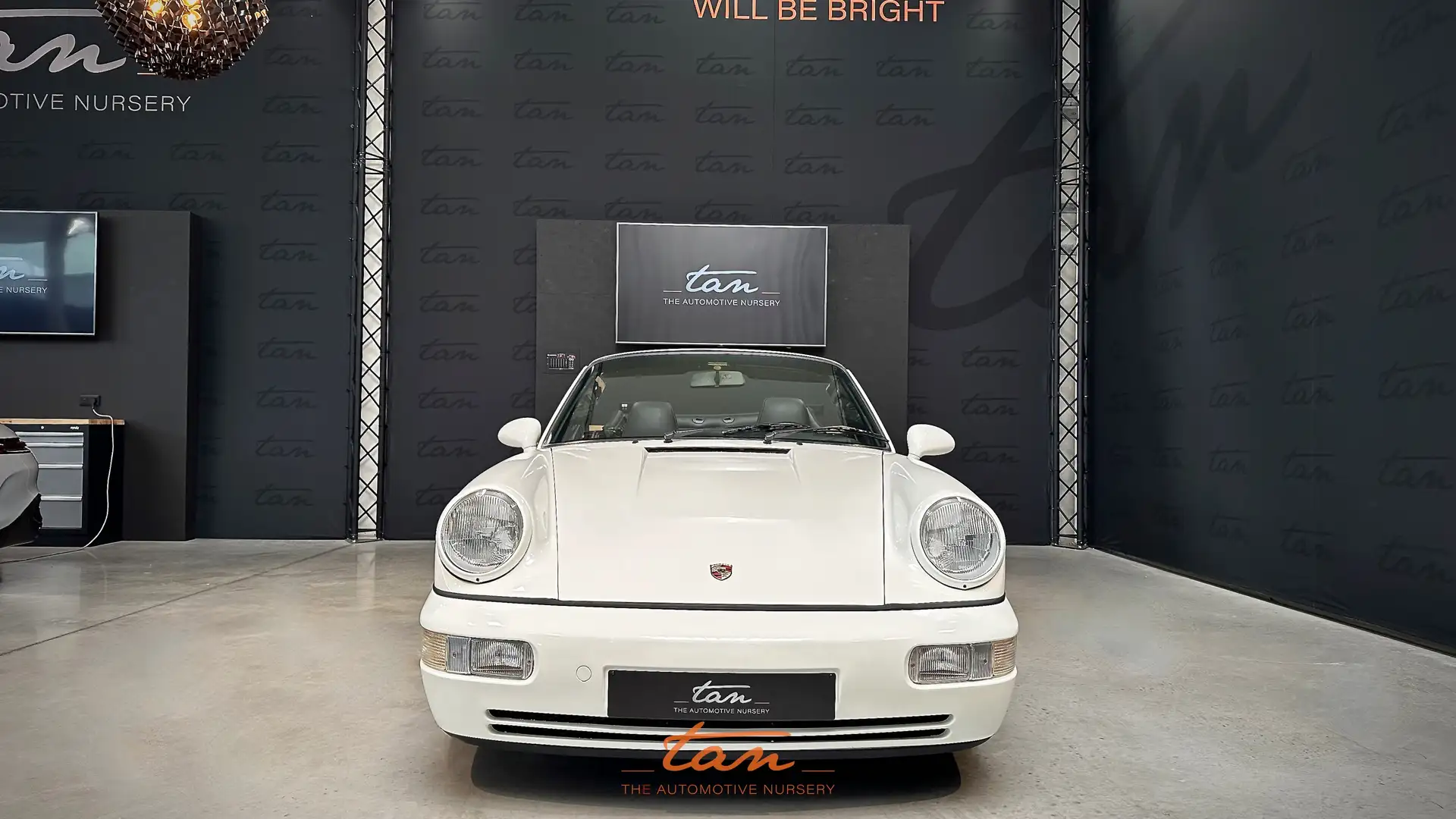 Porsche 964 Cabriolet Restaurée moteur-peinture-capote-cuir Beyaz - 2