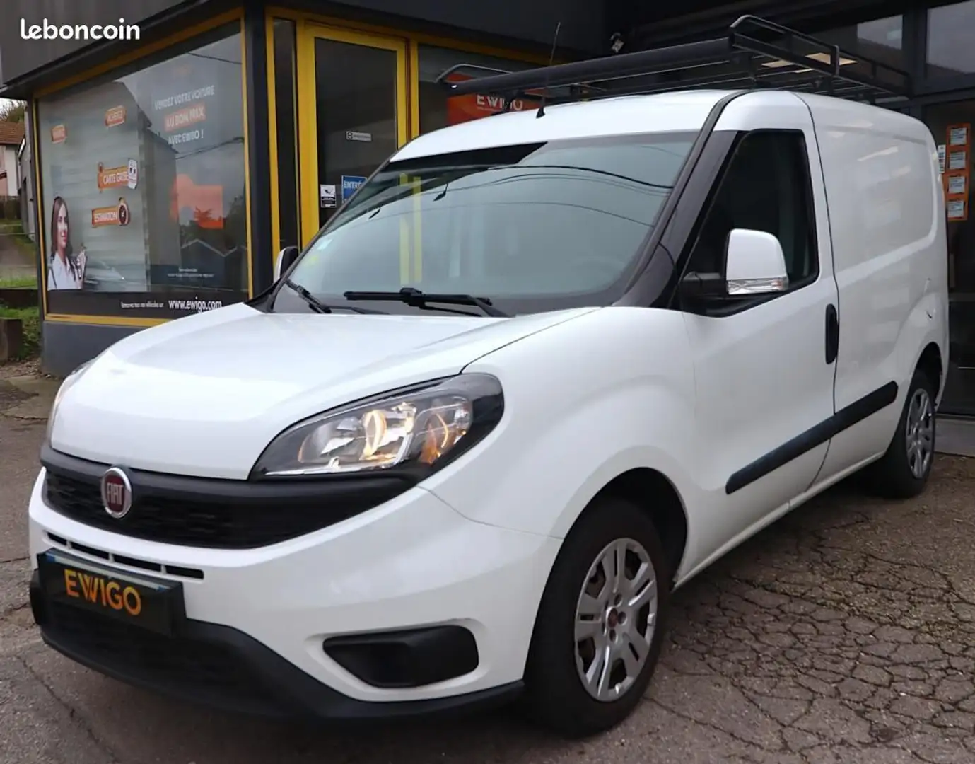 Fiat Doblo VU FOURGON CARGO 1.3 MJT 95 CH PACK PROFESSIONAL + GALERIE DE TOIT ATTELAGE Blanc - 2