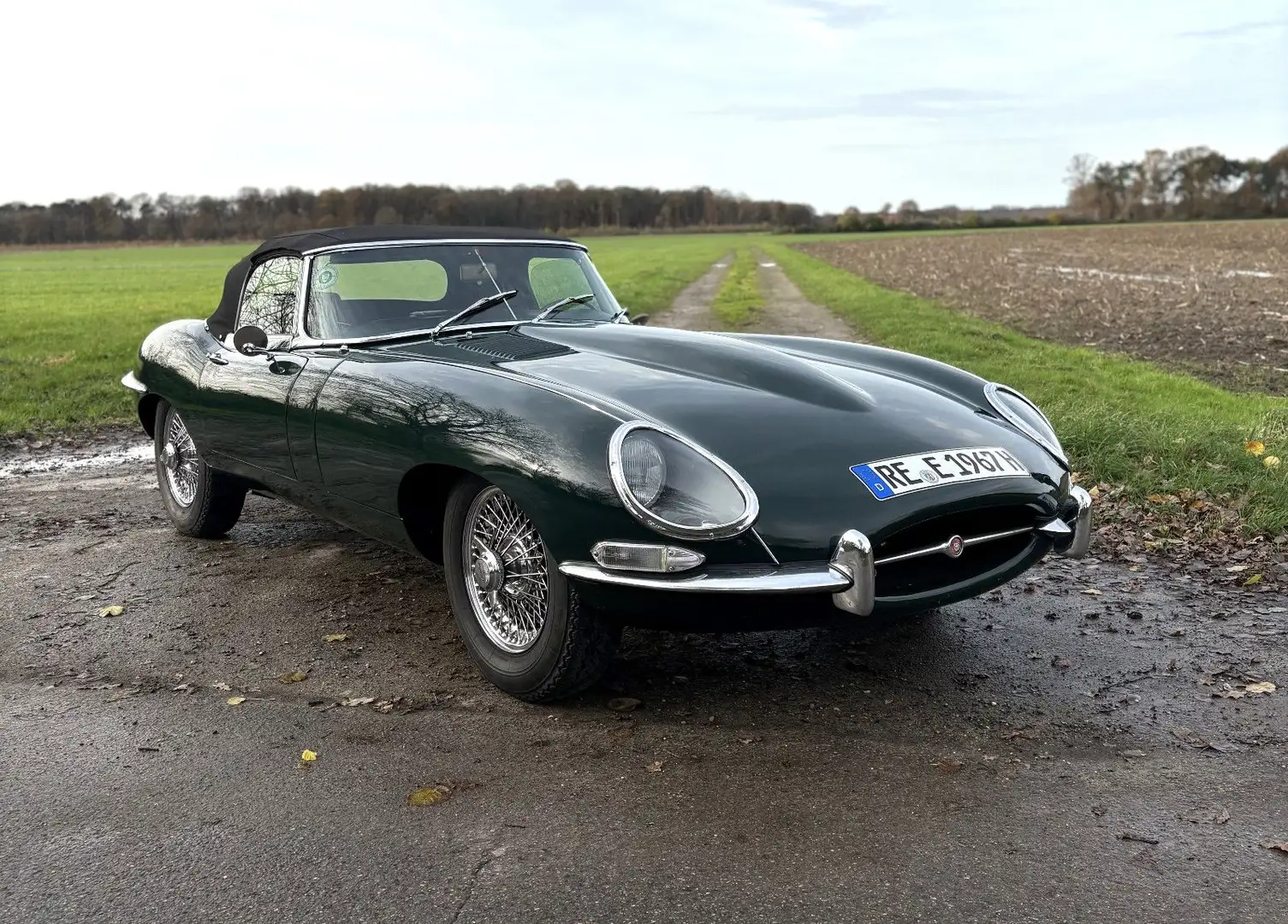 Jaguar E-Type Serie 1 Cabrio 4.2 R6 197KW Verde - 1