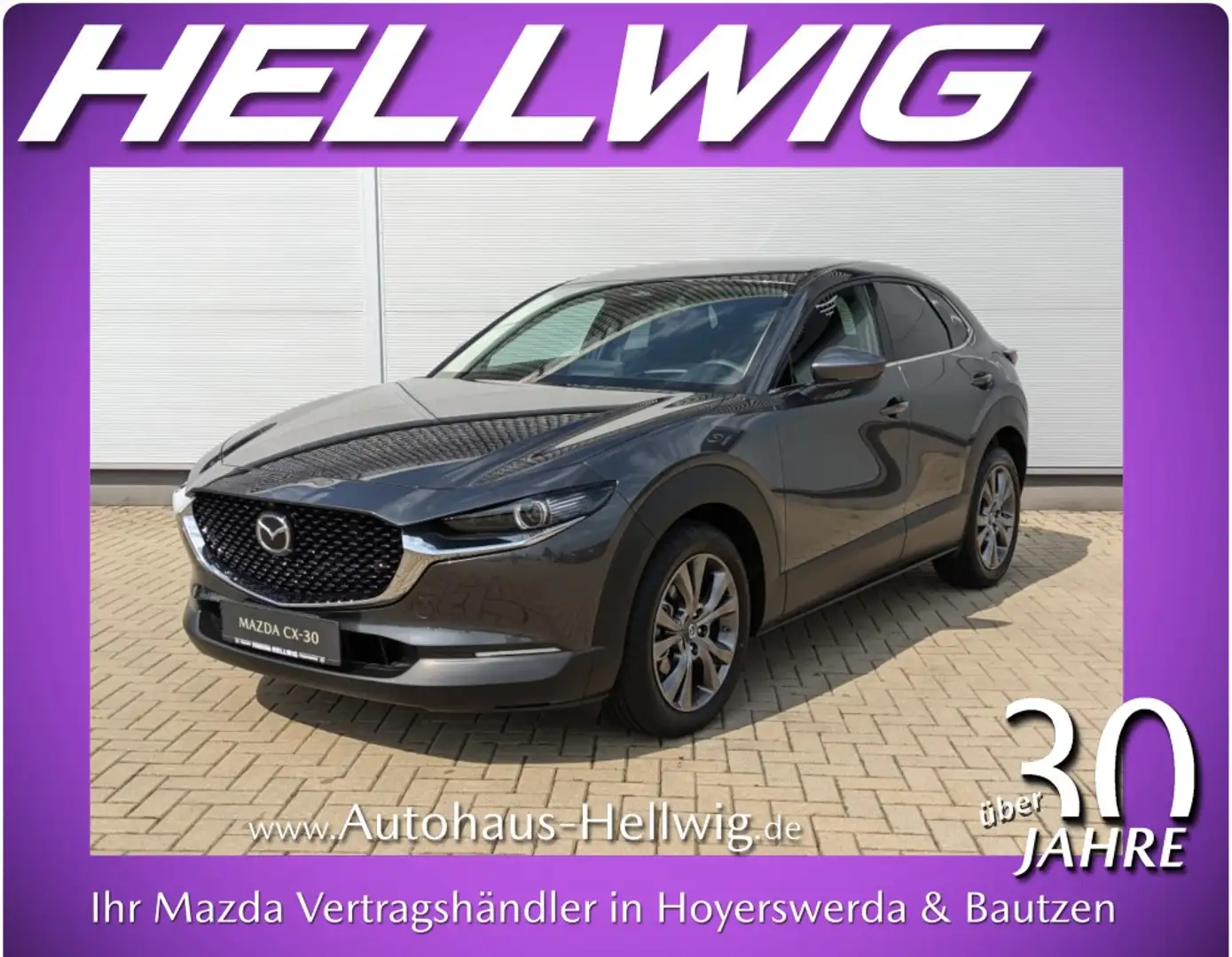 Mazda CX-30 2.0l Skyactiv-X Exclusive Driver& Sound Design-Pak Grijs - 1