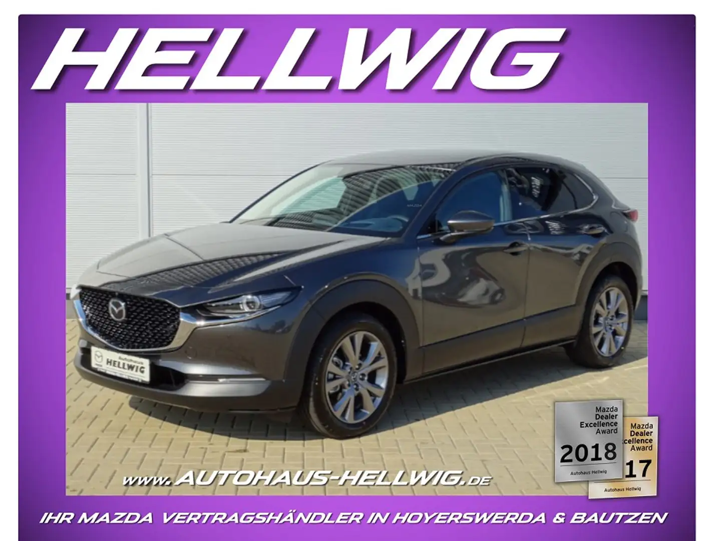 Mazda CX-30 2.0l Skyactiv-X Exclusive Driver& Sound Design-Pak Grau - 1