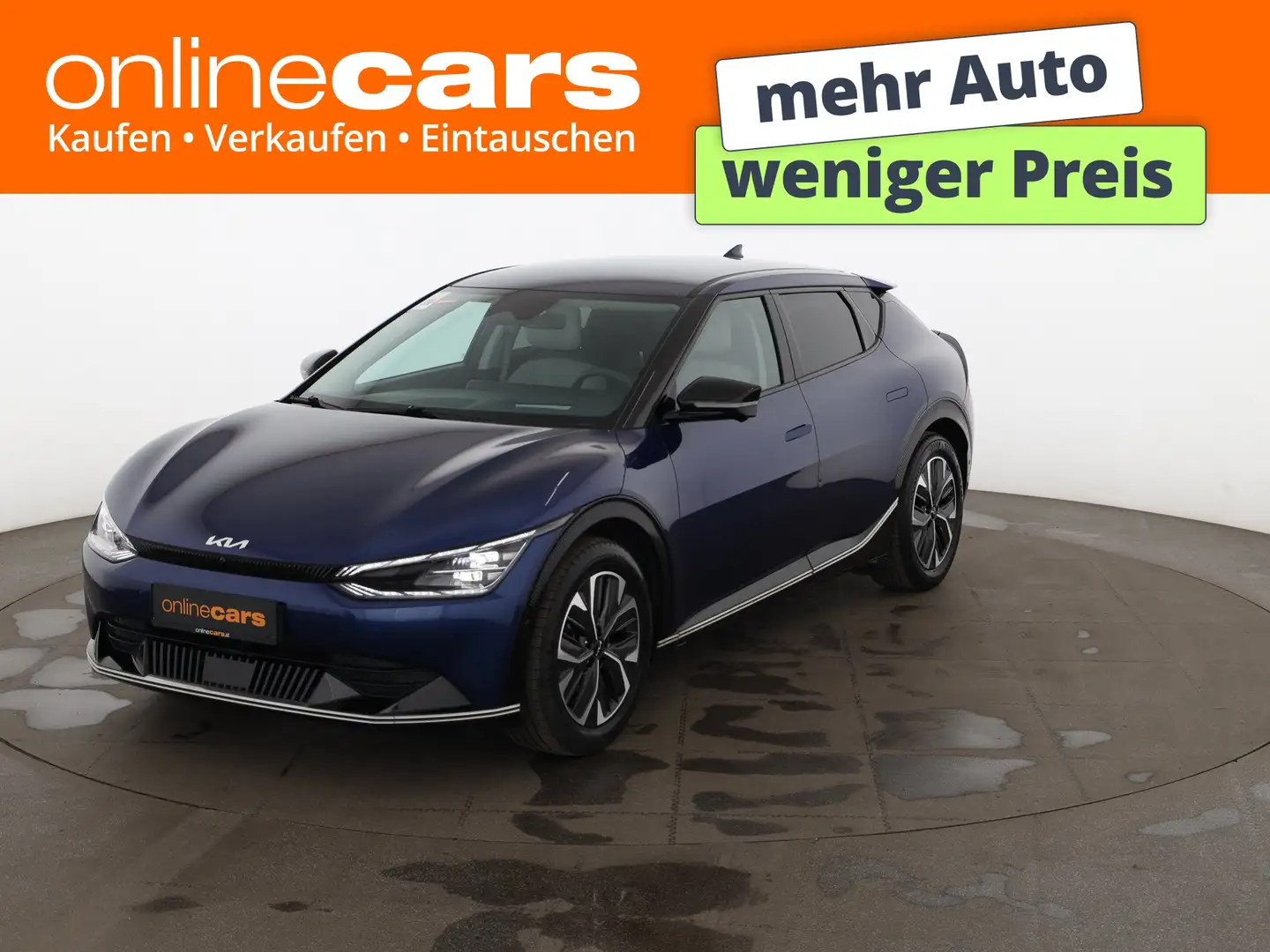 Kia EV6 Elektro 77 kWh Aut LED AHK HEAD-UP RADAR NAVI Blau - 1