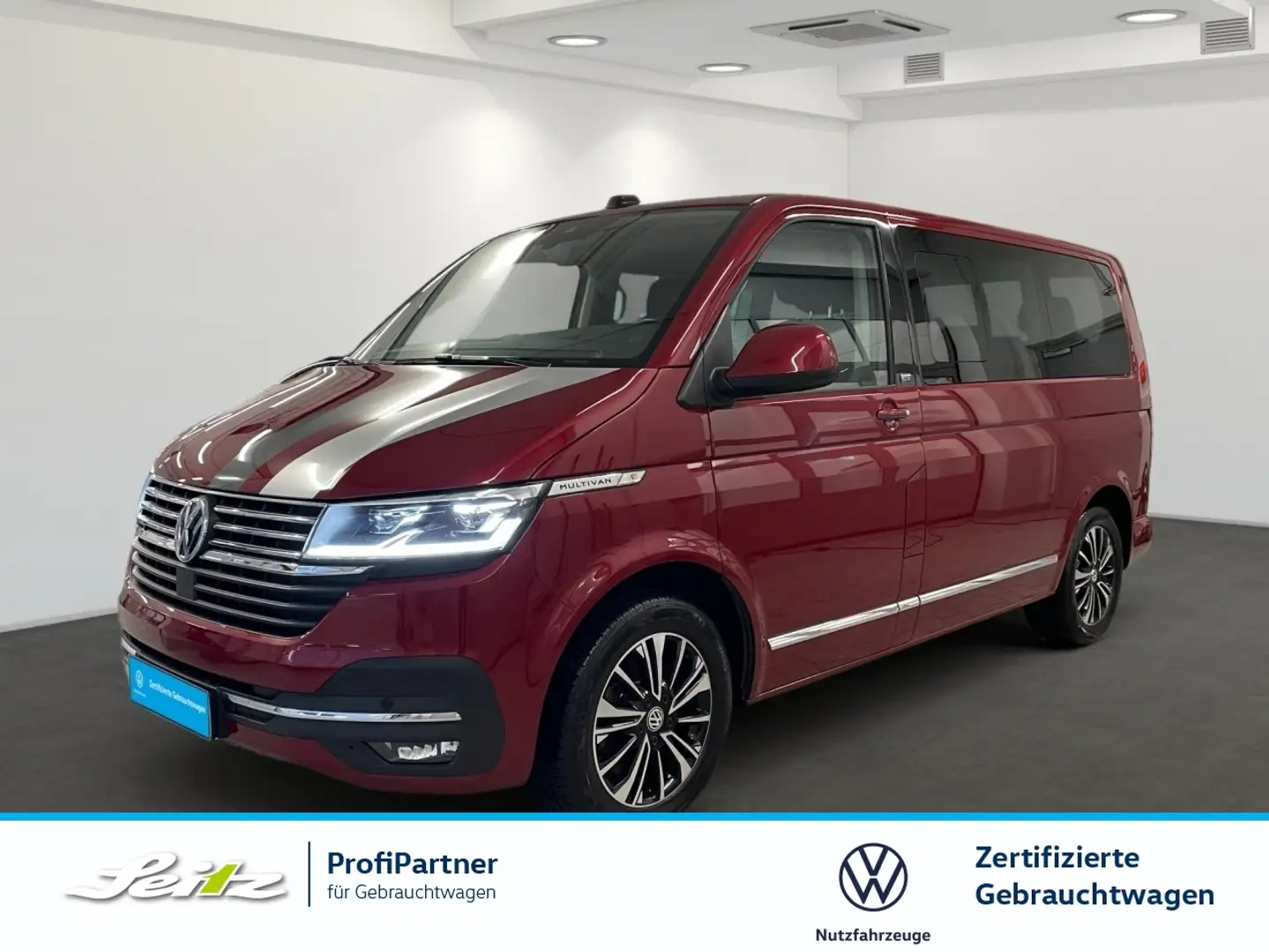 Volkswagen T6.1 Multivan 2.0 TDI 4M KR Generation Six *AHK*LED*KAMERA*NAVI* Roşu - 1