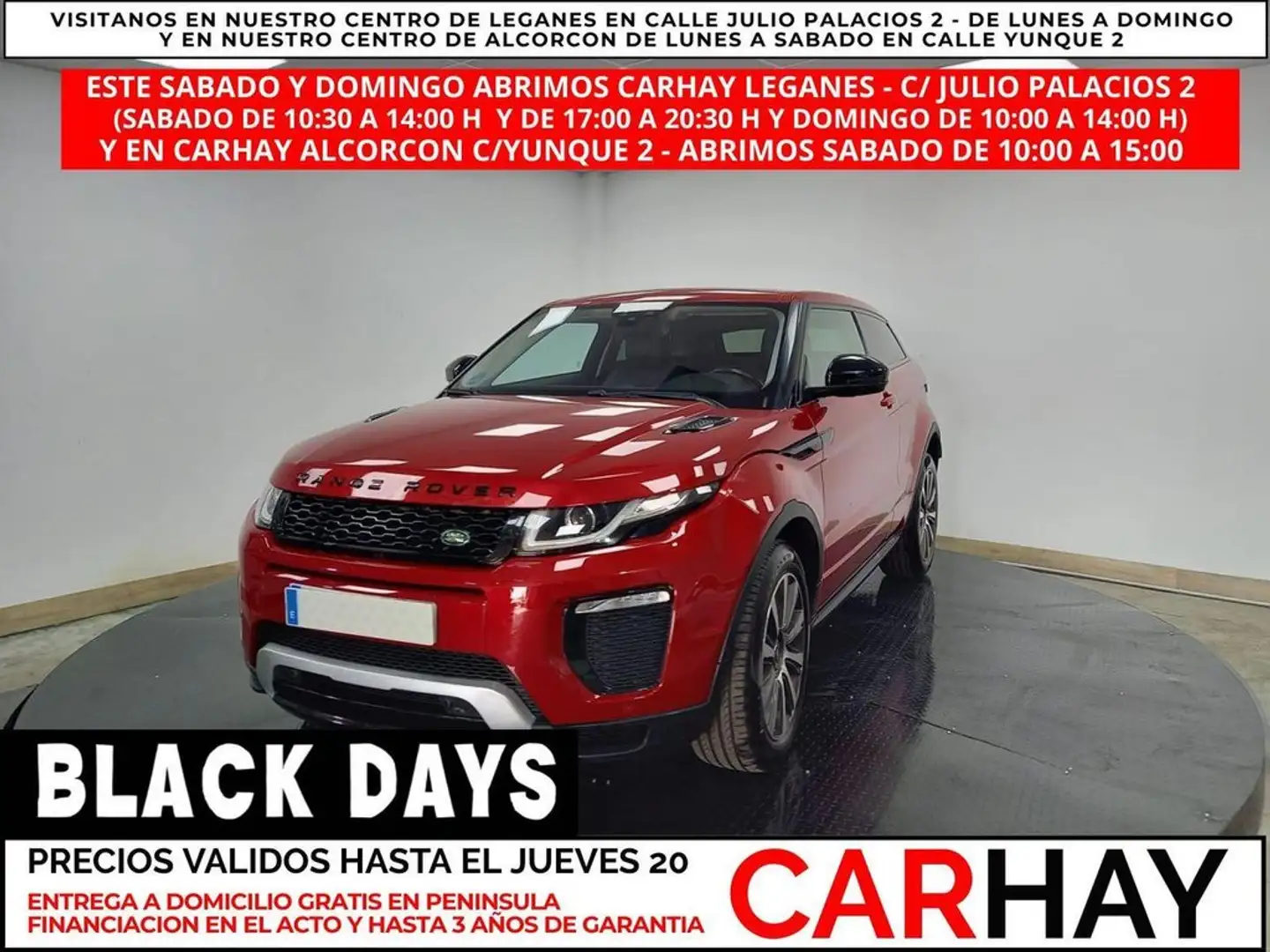 Land Rover Range Rover EVOQUE 3 PUERTAS Rouge - 1
