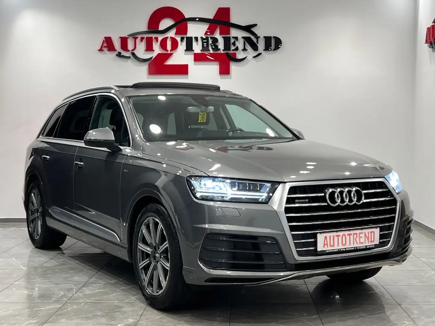 Audi Q7 3.0 TDI quattro 7-SITZER S-LINE PANO+HUD+KAM Gris - 2