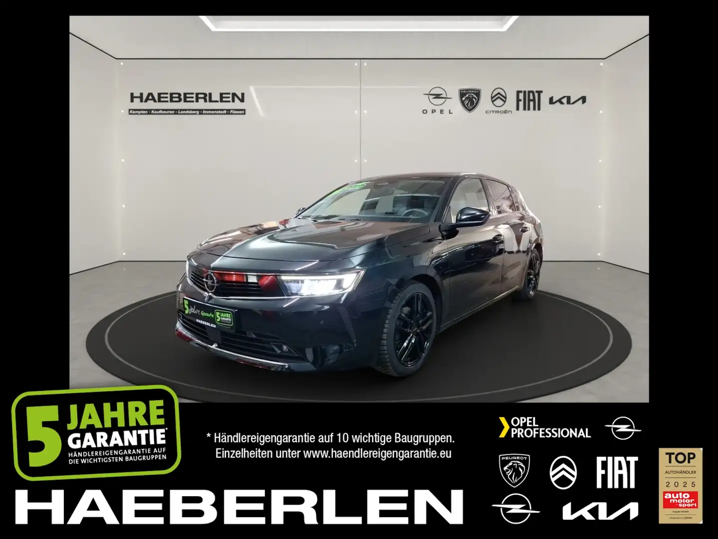 Opel Astra L 1.2 Turbo Elegance ACC FLA SpurH SpurW Noir - 1