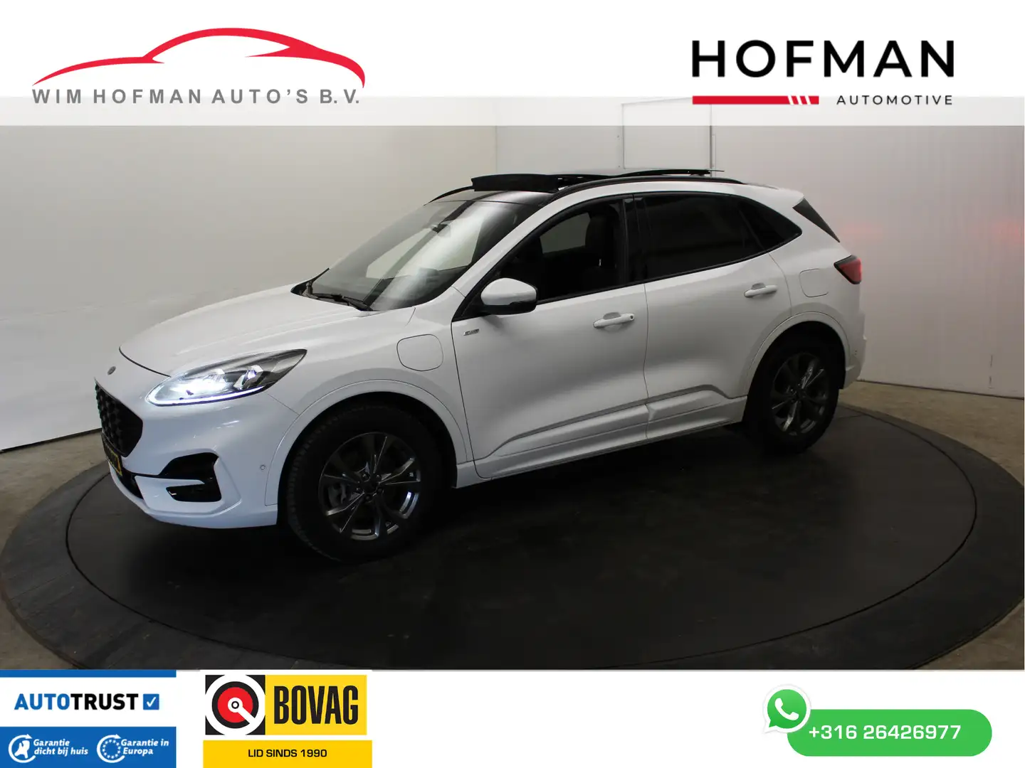 Ford Kuga 2.5 PHEV ST Line Vignale Head-up Trekh Panodak Cam Weiß - 1