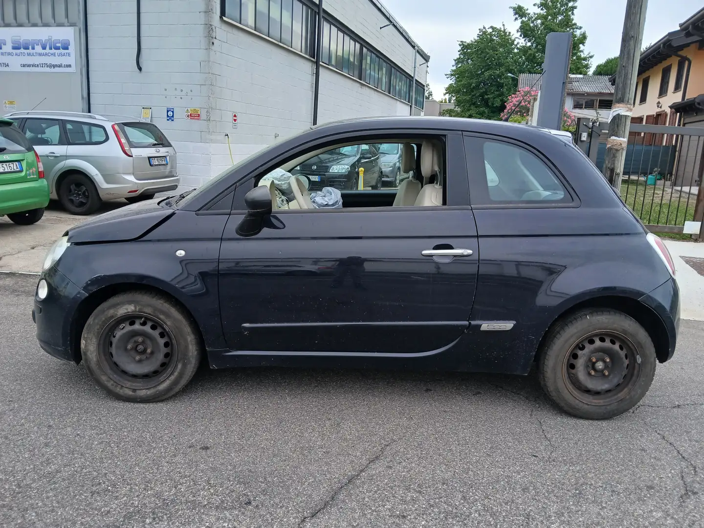 Fiat 500 500 1.2 69cv Incidentata Blu/Azzurro - 1