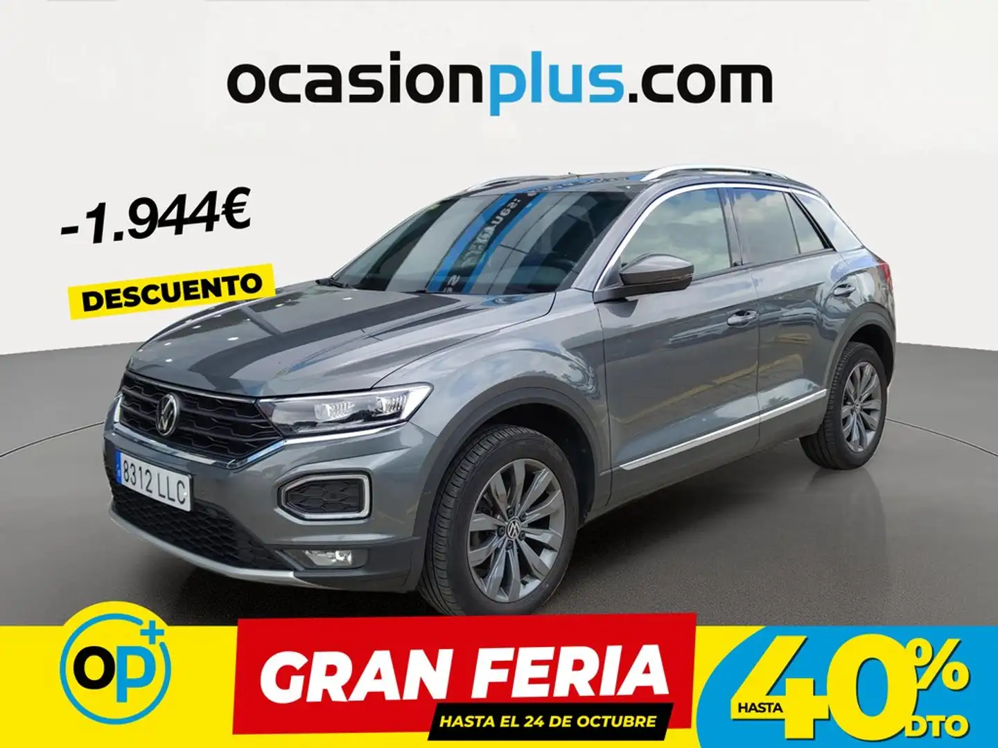 Volkswagen T-Roc 1.5 TSI Sport DSG7 Gris - 1