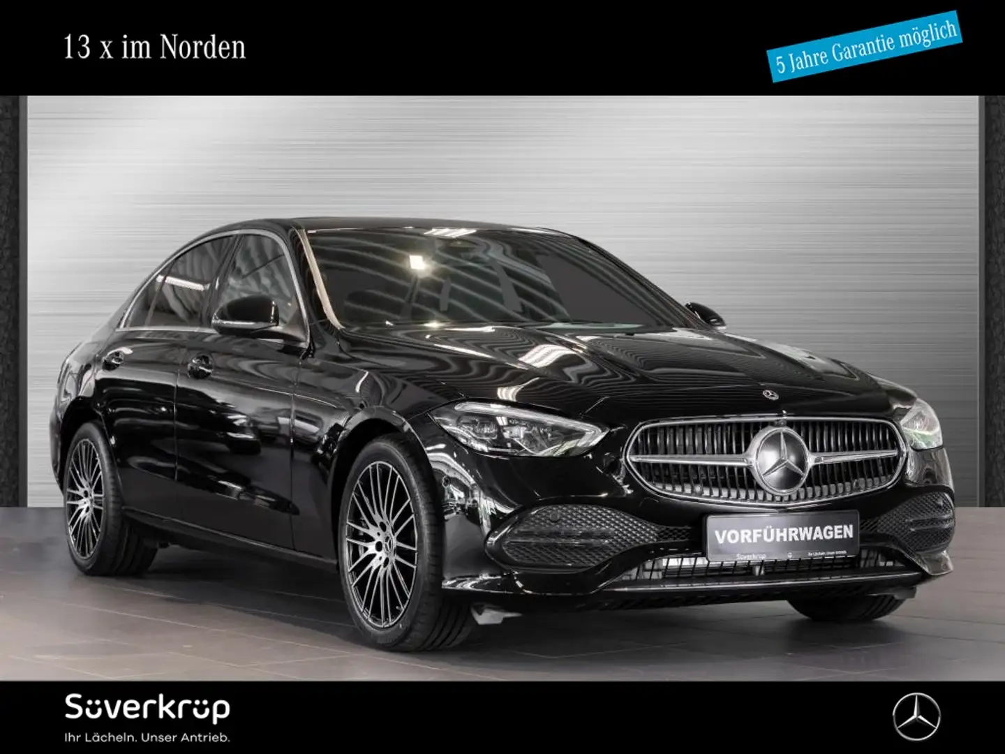 Mercedes-Benz C 180 AVANTGARDE SPUR AHK 360 PDC SHZ MEMO Negro - 1