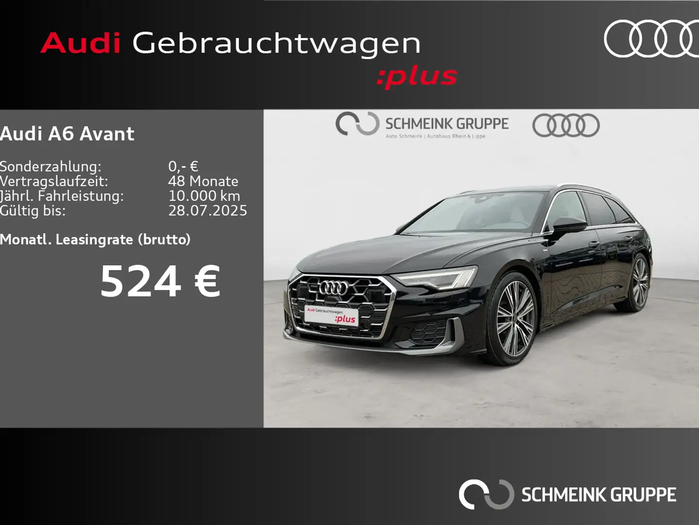 Audi A6 45 TFSI S line quattro AHK Matrix Pano Schwarz - 1