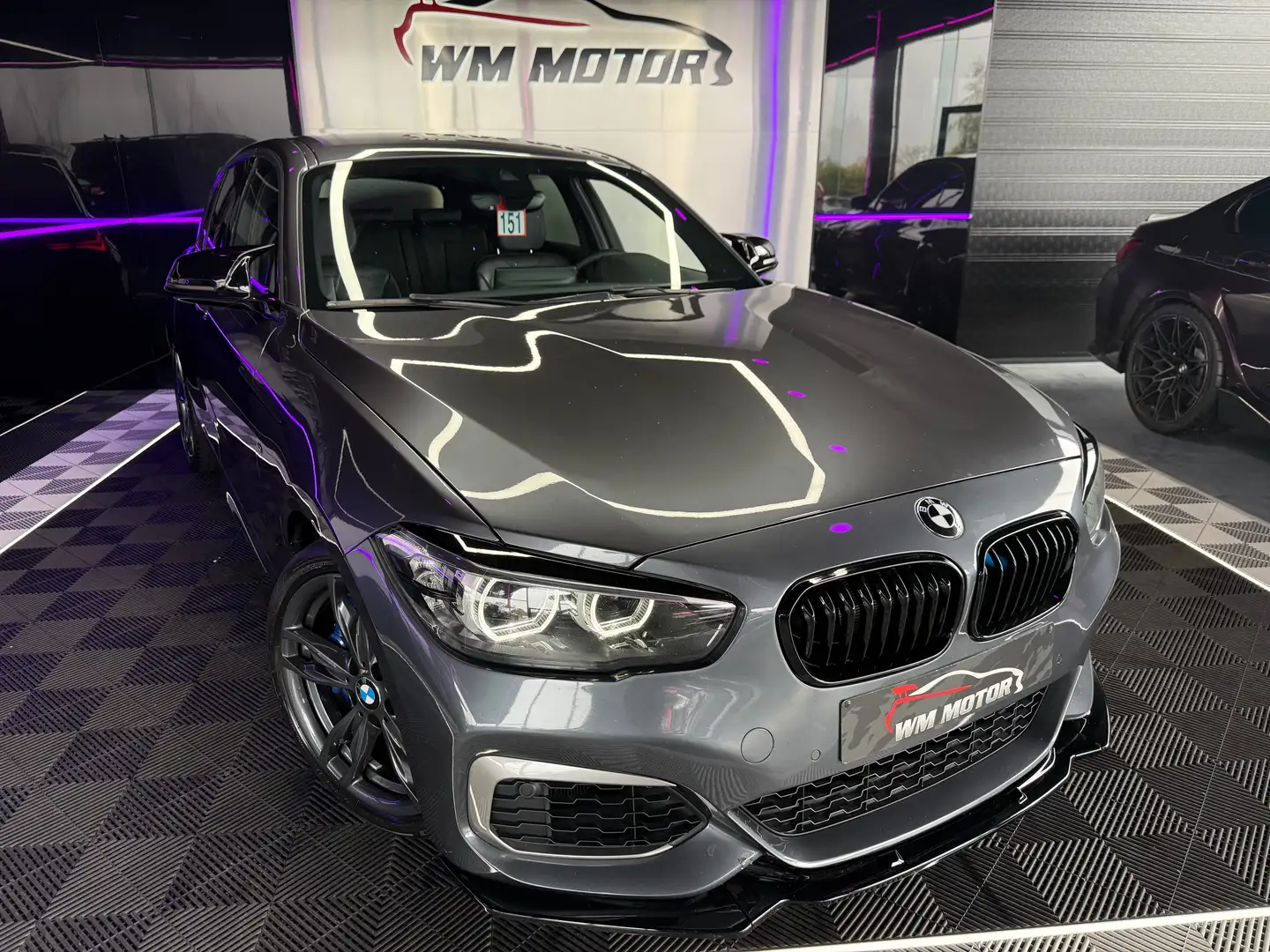 BMW 140 M140iXAS // Harman Kardon // Eventuri // Car Play Gris - 2