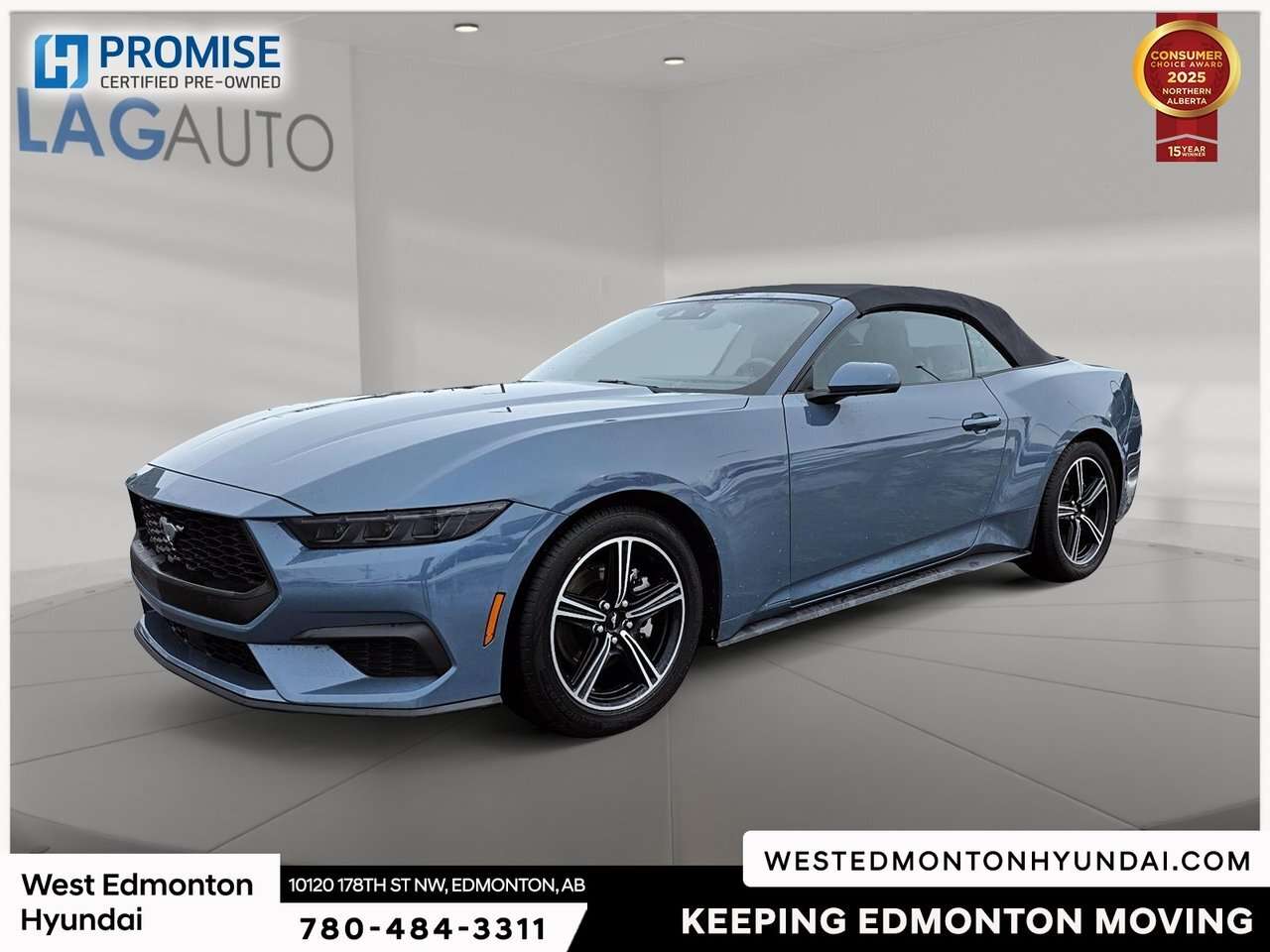 2025 Ford Mustang CONVERTABLE/LEATHER/AUTO/NAV — снимка 1