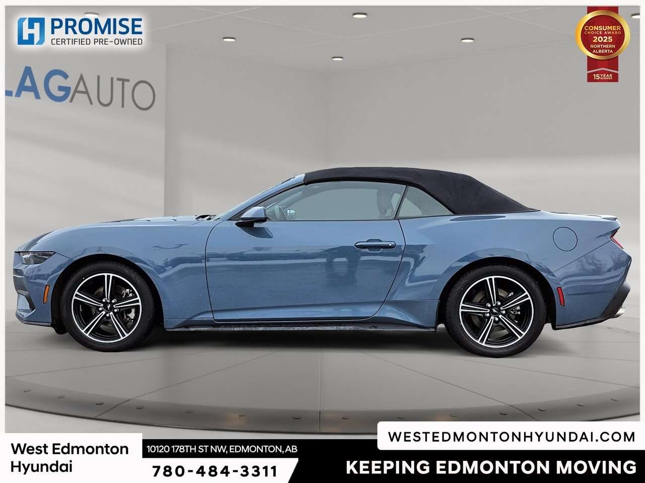 2025 Ford Mustang CONVERTABLE/LEATHER/AUTO/NAV — снимка 1