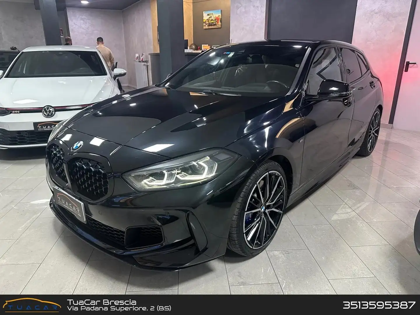 BMW 135 M Sport M 135 i IVA ESPOSTA TAGLIANDI GARANZIA Noir - 1