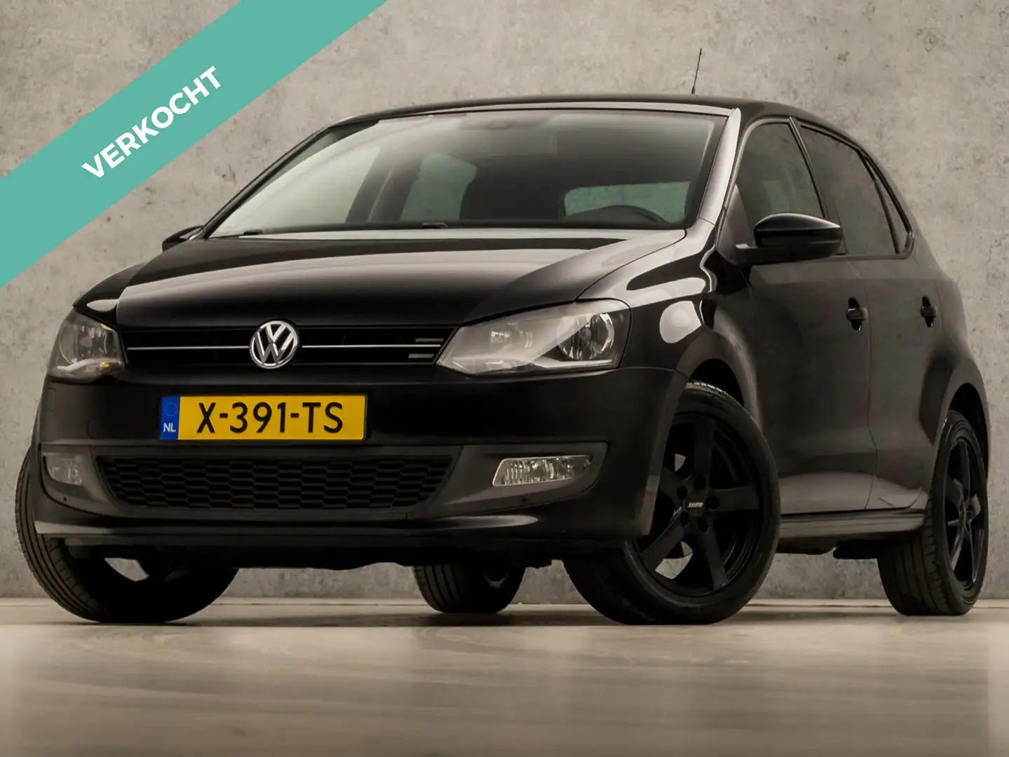 Volkswagen Polo 1.2 TSI Black Sport (APPLE CARPLAY, NAVIGATIE, CLI Schwarz - 1