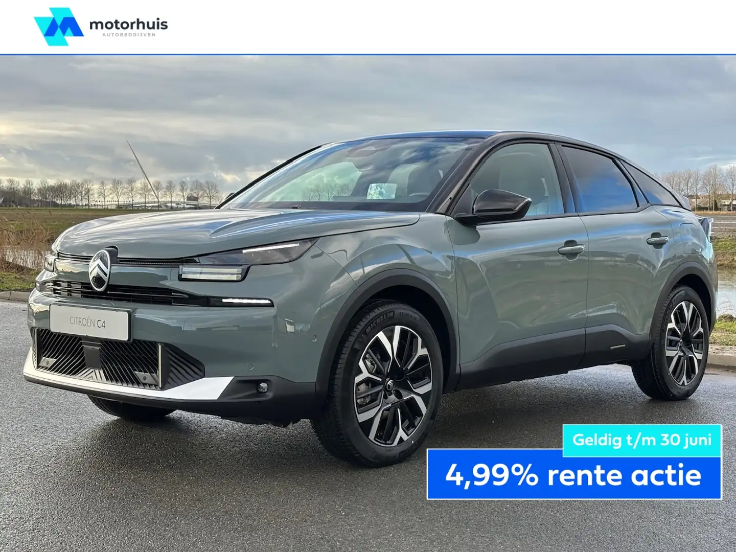 Citroen E-C4 Electric | MAX | 54 kWh | NAVI | CAMERA | ADAPTIVE CRUISE | Grijs - 1