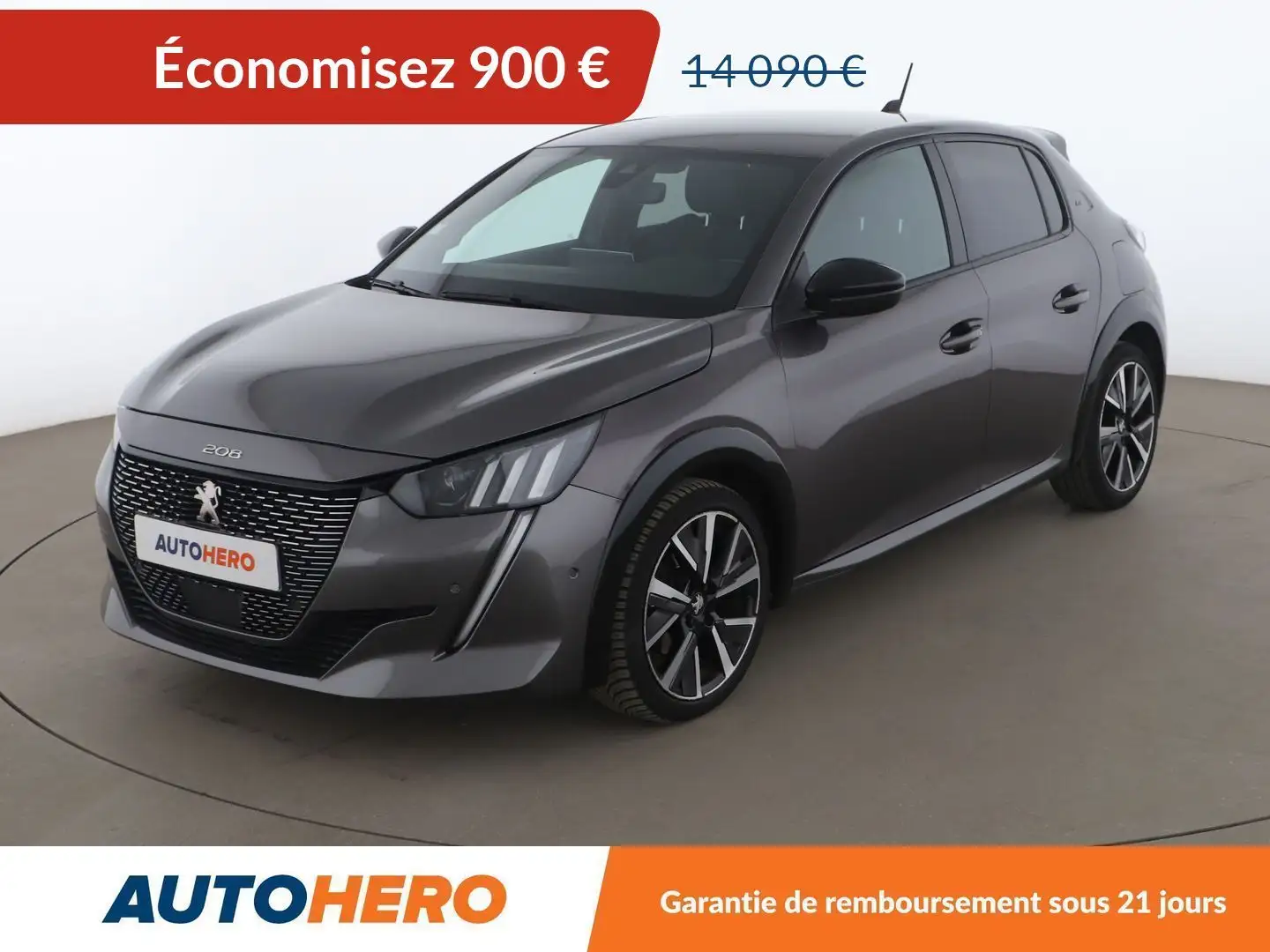 Peugeot 208 1.2 PureTech GT EAT8 Gris - 1