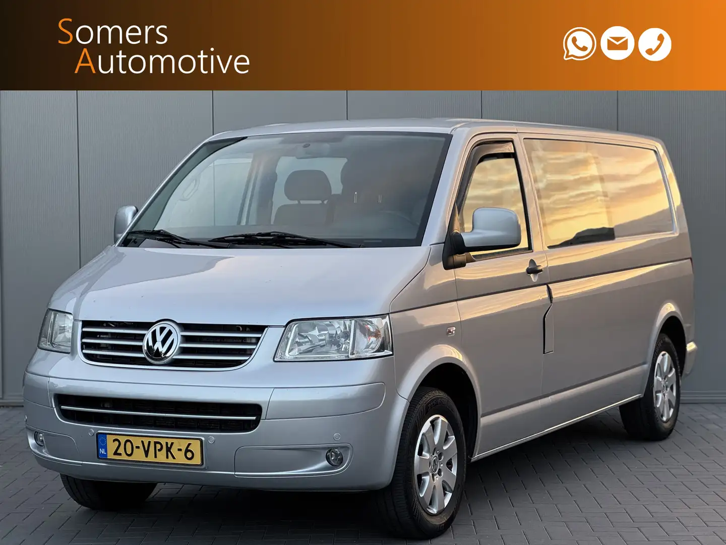 Volkswagen T5 Transporter 2.5 TDI 340 4Motion Highline DC | 6-Persoons | Air Grijs - 1