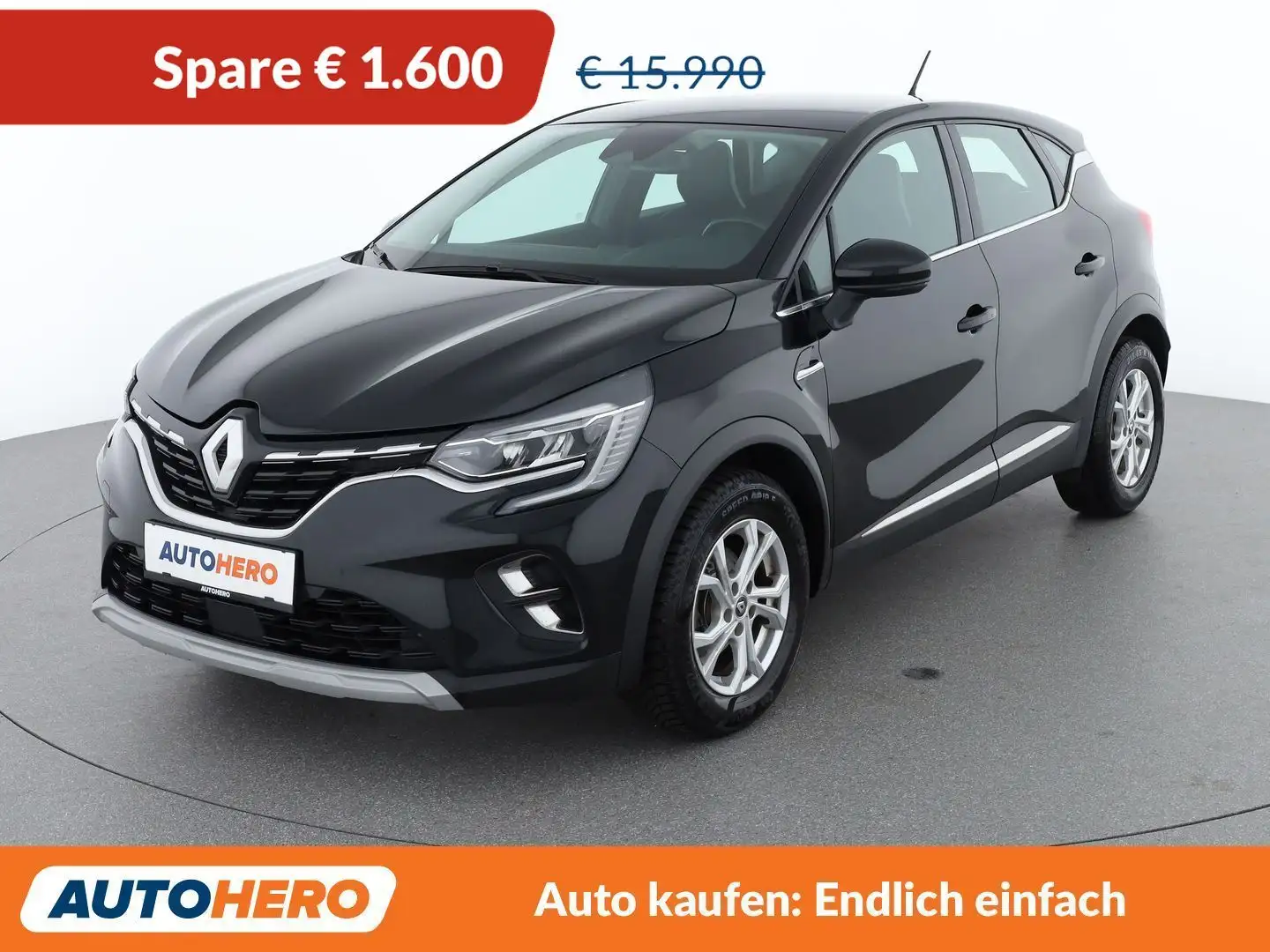 Renault Captur 1.3 TCe Intens *LED*SPUR*NAVI*TEMPO* Schwarz - 1