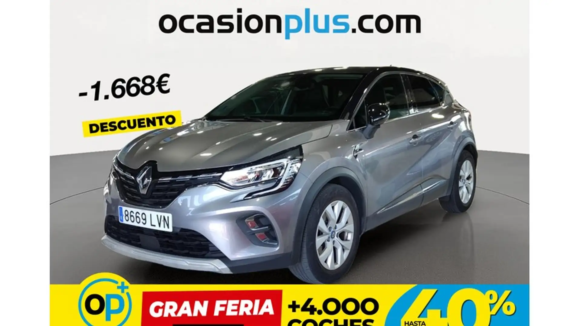 Renault Captur E-TECH Híbrido Zen 105kW Gris - 1