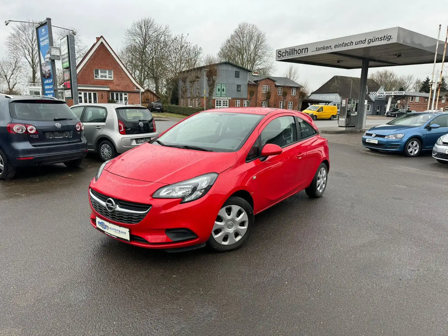 Opel Corsa E Edition HU+SERVICE NEU/KLIMA/TEMPOMAT/SH Rouge - 1