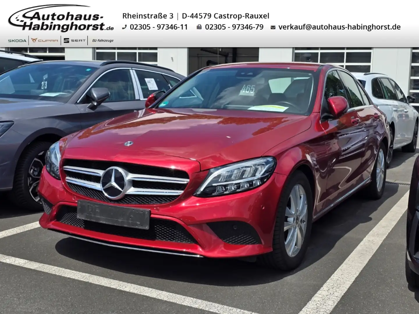 Mercedes-Benz C 180 CGI Avantgarde Automatik LED Navi Shz 17Alu Rot - 1