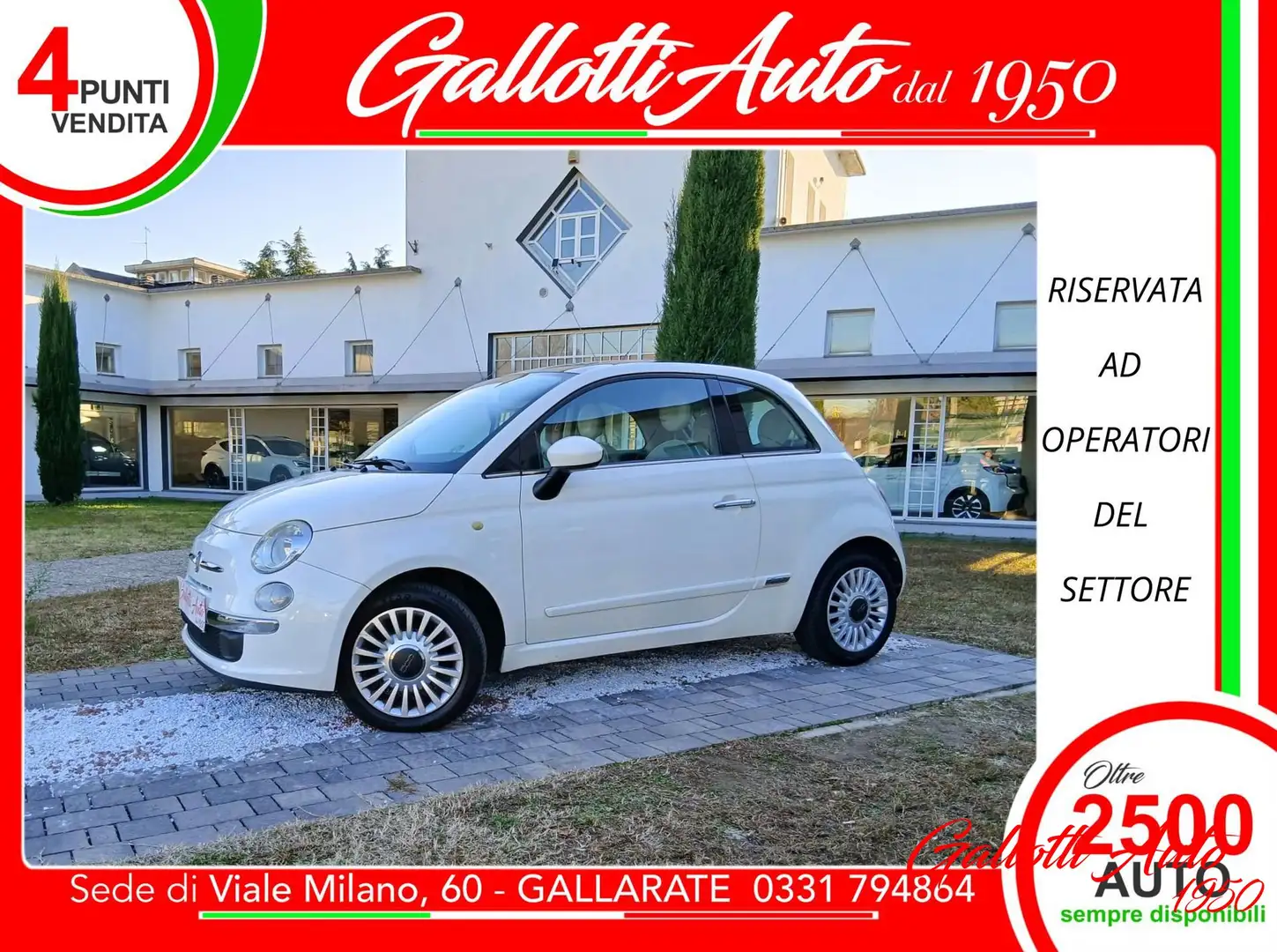 Fiat 500 1.2 Lounge Blanco - 1